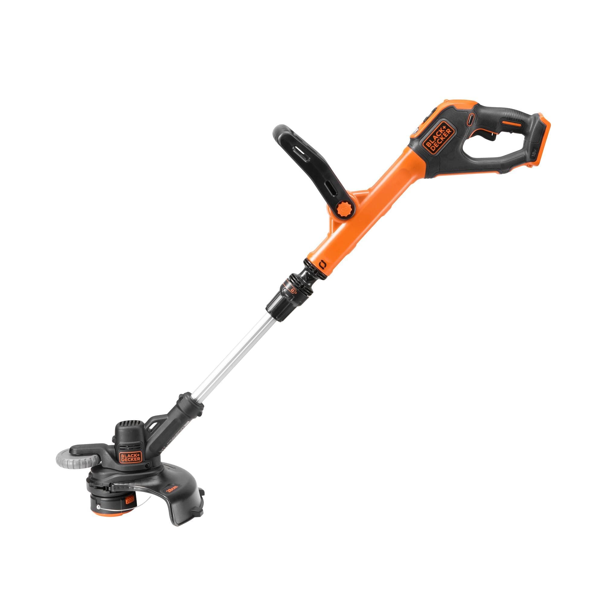 Cordless Power String Trimmer, POWERCONNECT Series, 18 V, 28 cm Cuts, 7400 RPM, Lightweight, Battery not Included, Orange/Black - STC1820PCB-XJ,