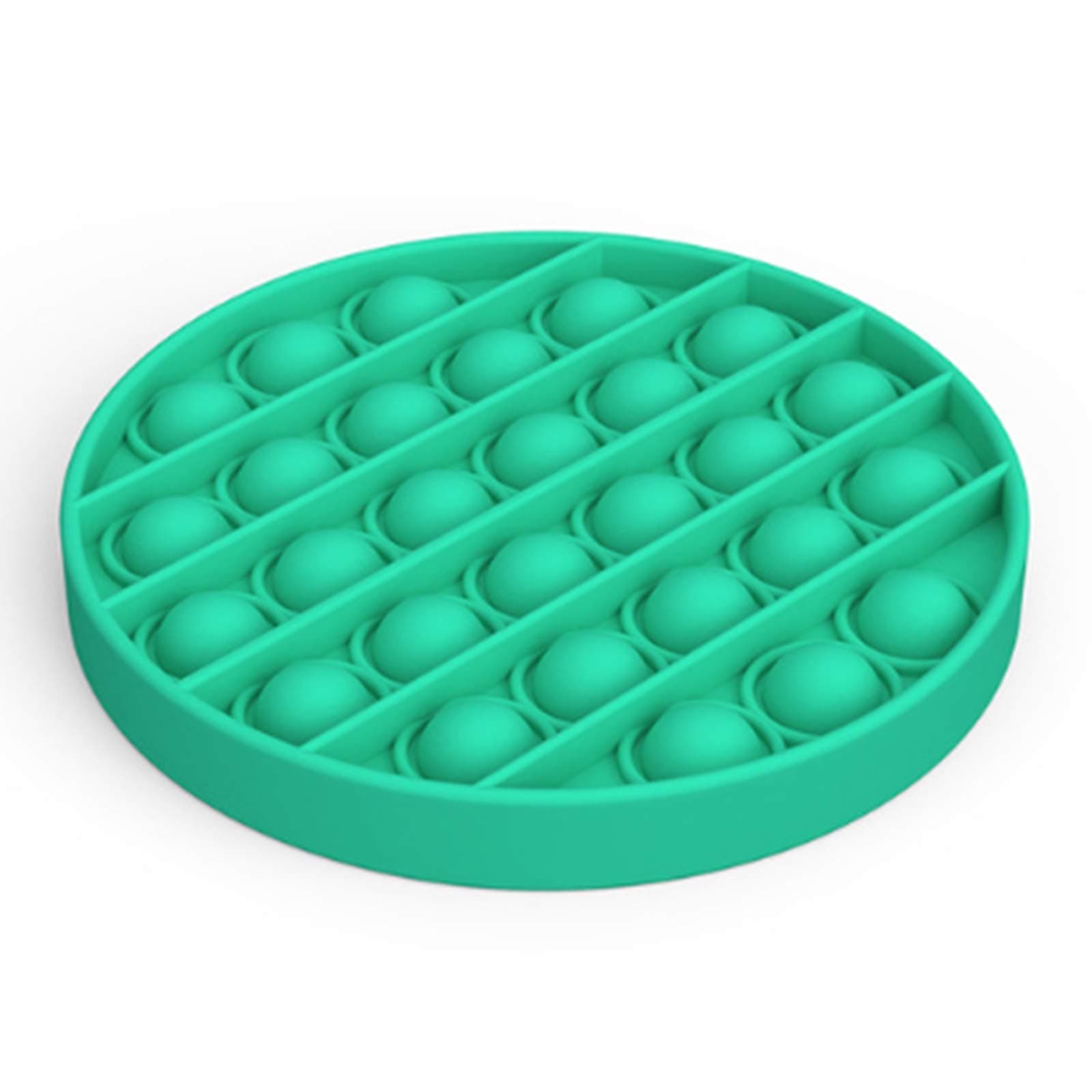 ANNA Push pop Bubble Squeeze Sensory Toy, Push Pop Pop Bubble Sensory Fidget Toy, Pop It Figit Toy Fidget Toys Autism Special Needs Stress Reliever, Push Bubble Gadgets (green circle)