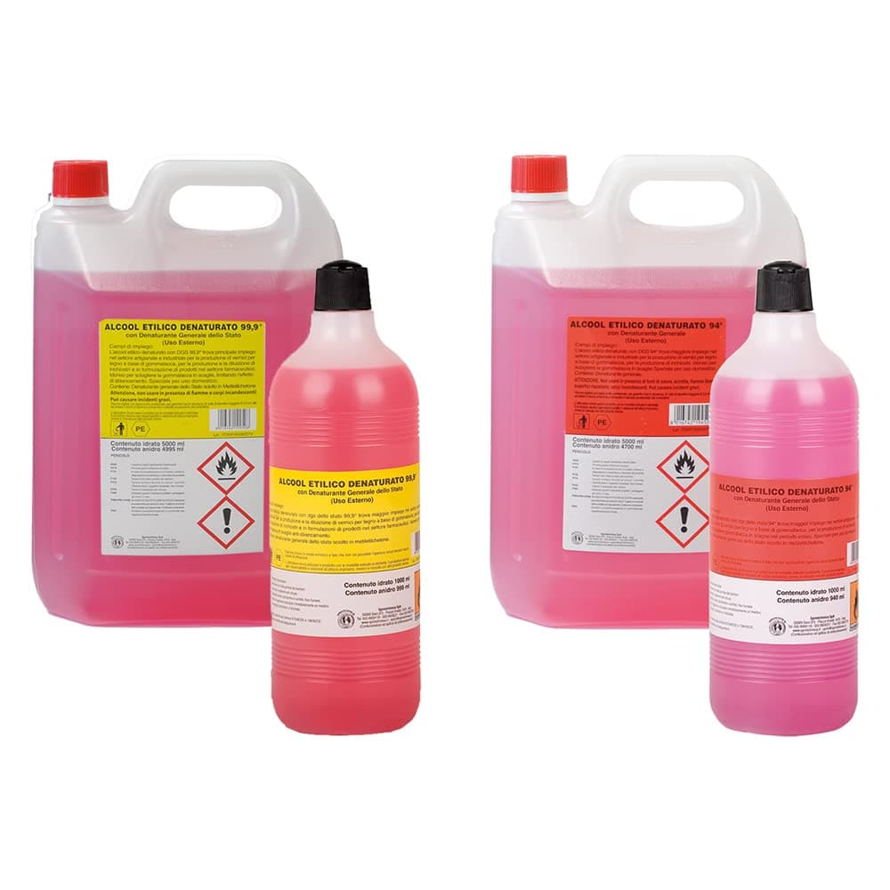 Alcohol denatured 94° liquid suitable for gumpaste inks 1 lt