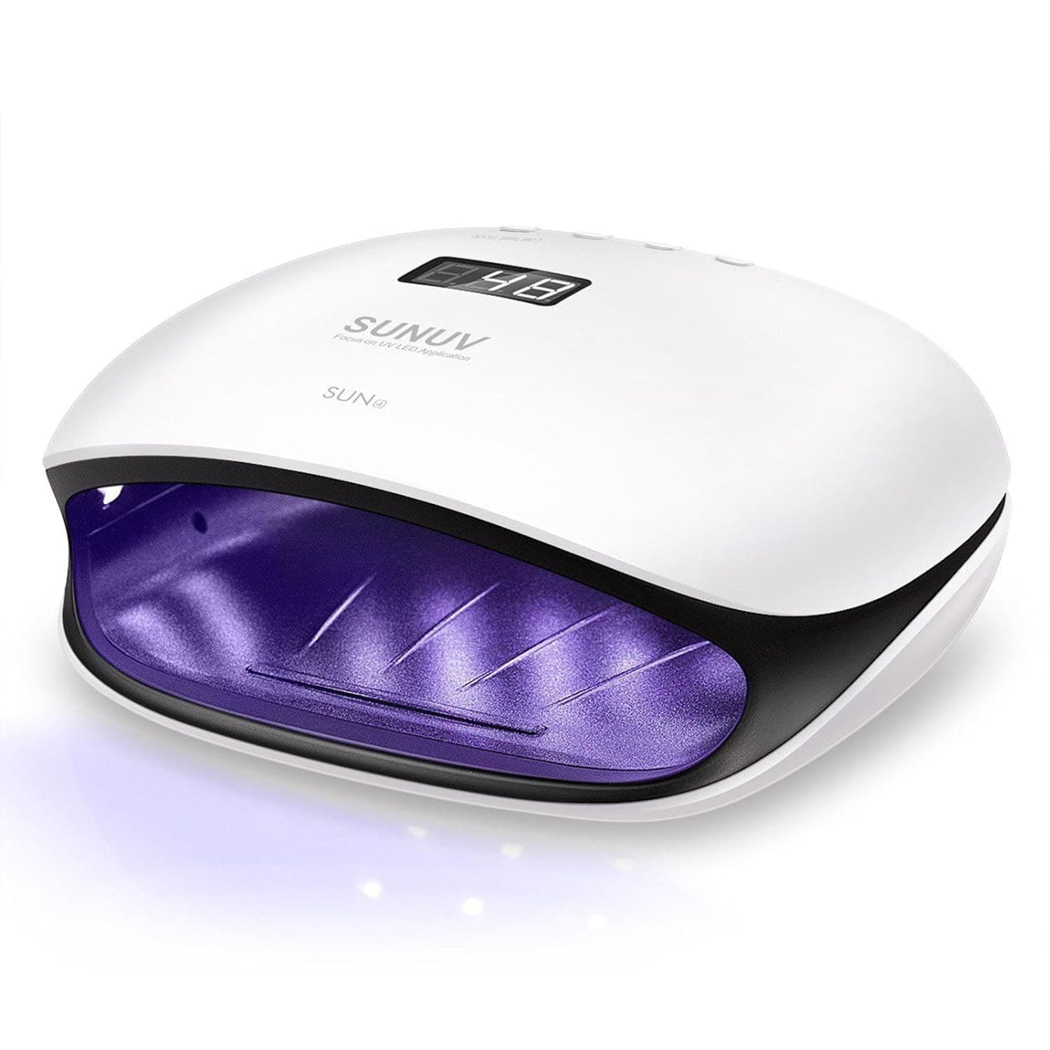 UV Led Nail Lamp, UV Nail Dryer SUN4 for Shellac Manicure Gel with 4 Timers, LCD Display, Sensor and Double Speed Drying