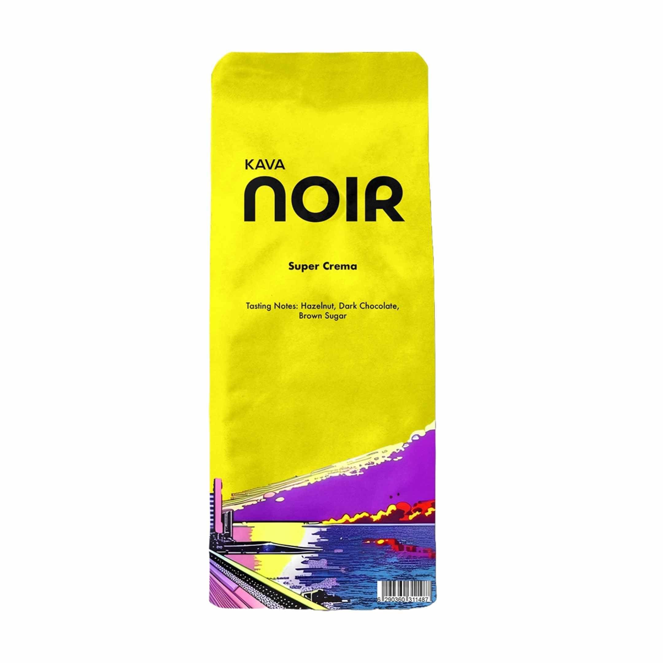 Kava Noir Super Crema Roasted Coffee Beans 1kg