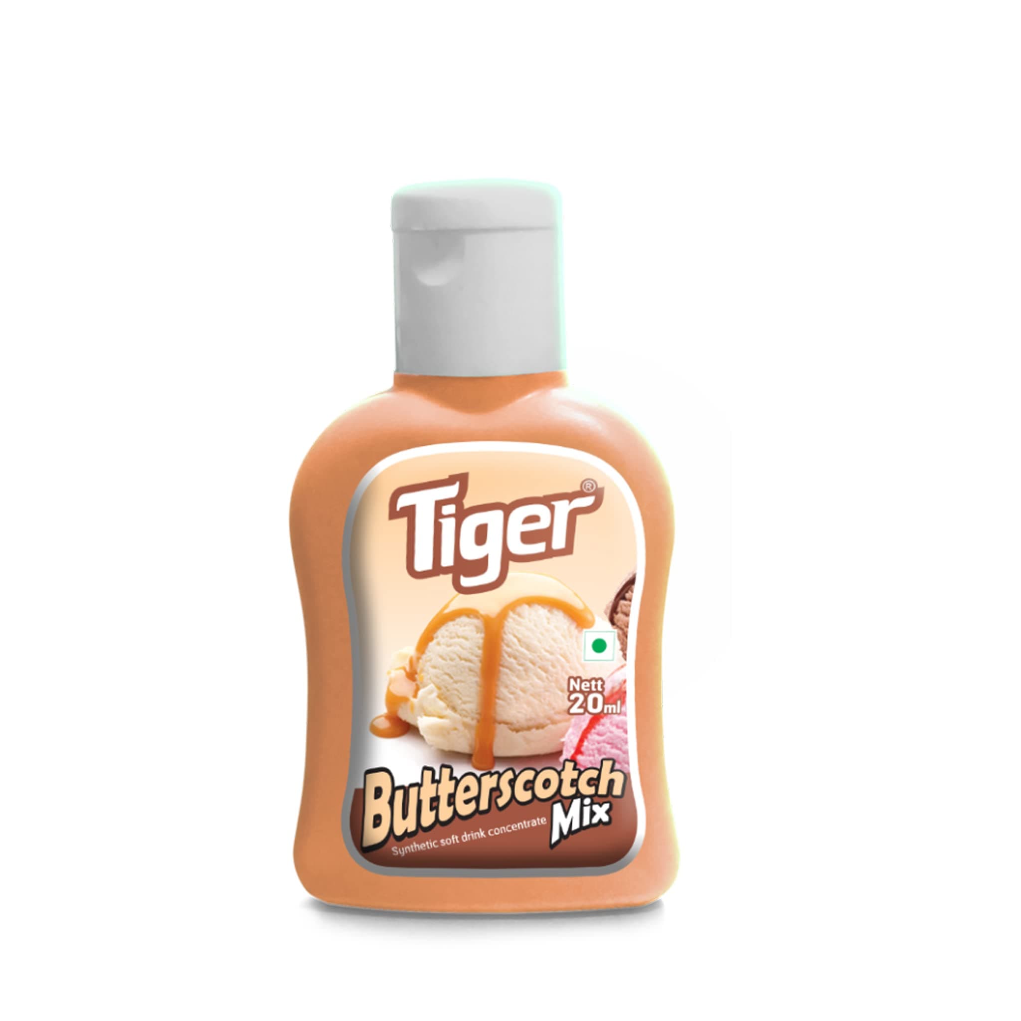 TIGER Butterscotch Milkshake Mix 20Ml, Vegetarian, Liquid