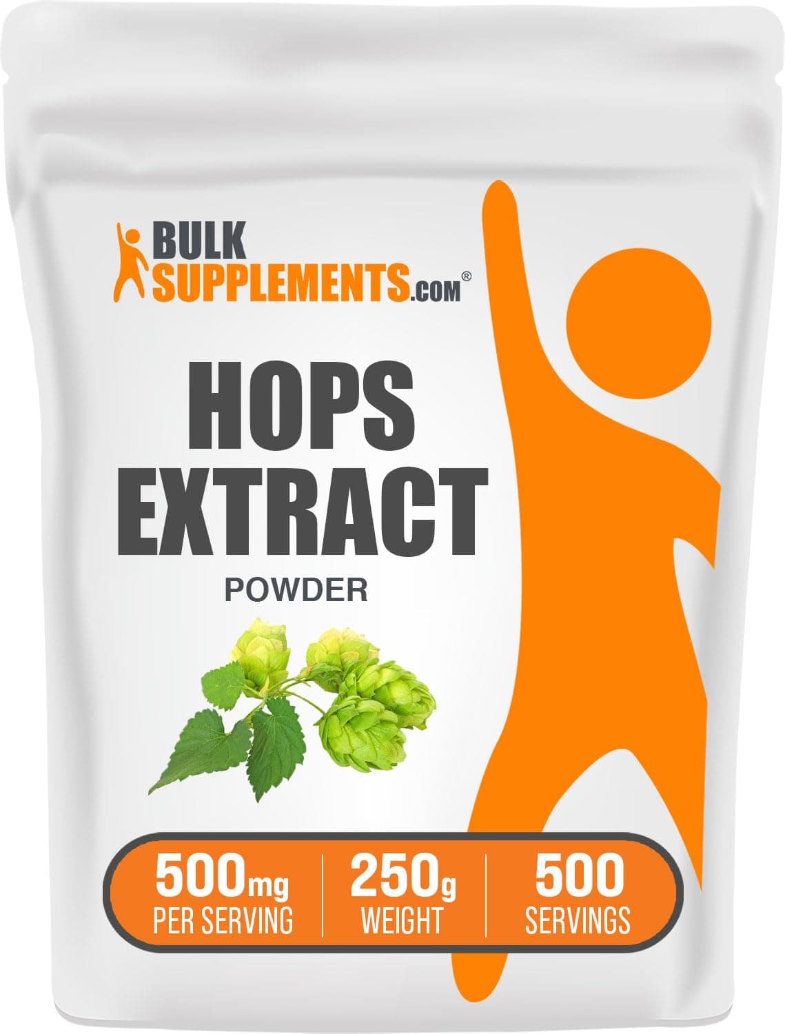 BulkSupplements.com Hops Extract Powder - Herbal Supplement, Sourced from Hops Flowers - Hops Powder - 500mg of Hops Extract per Serving, Gluten Free (250 Grams - 8.8 oz)