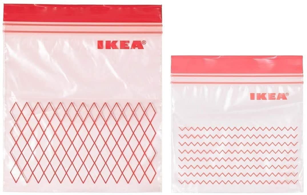 Istad red plastic bag, clear, polyethylene, 7.5 x 3.15 x 2 in, 60 units