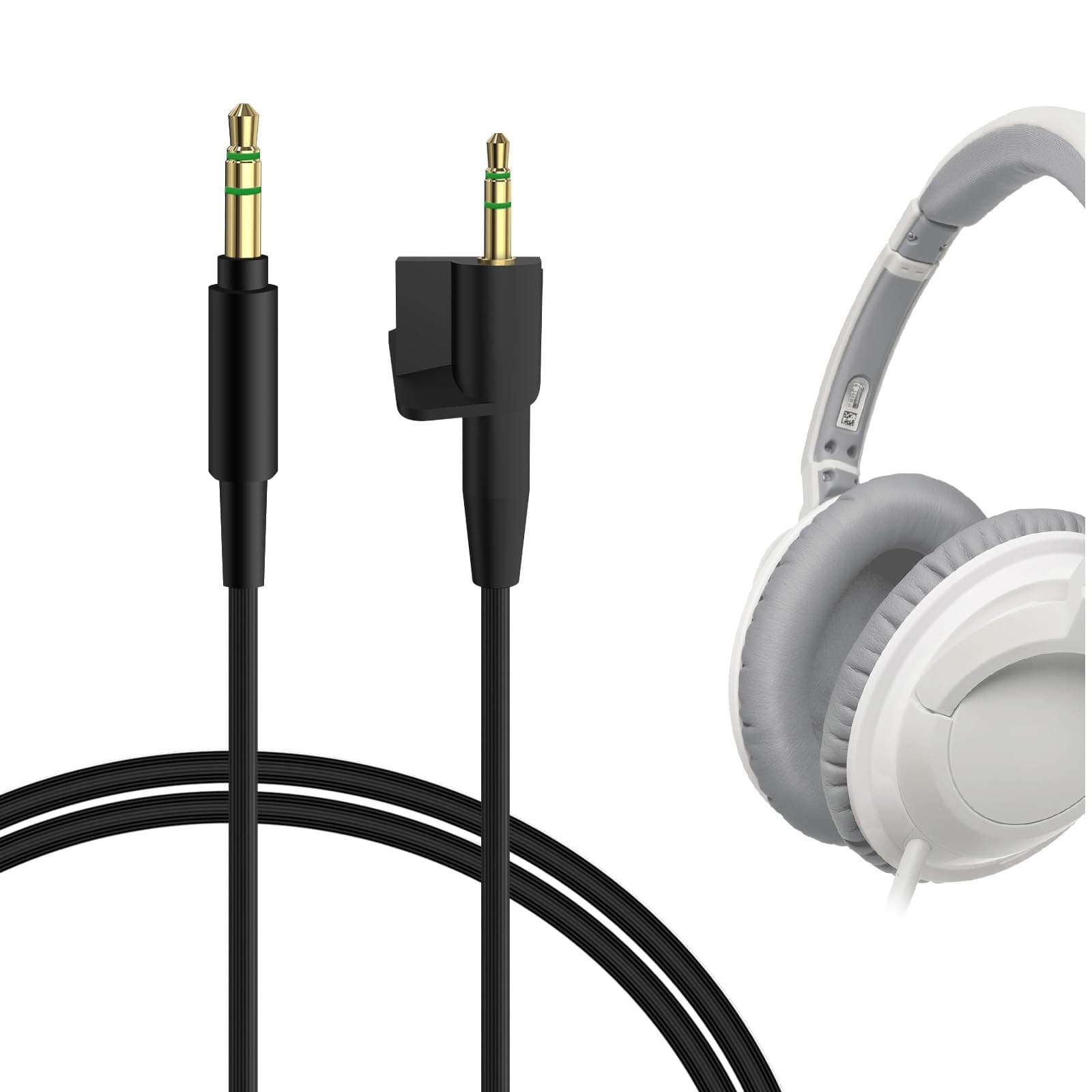 Geekria Audio Cable Compatible with Bose AE2 (329532-0010), AE2i, AE2w Headphones, 3.5mm to 2.5mm Aux Replacement Stereo Cord (4ft / 1.2m)