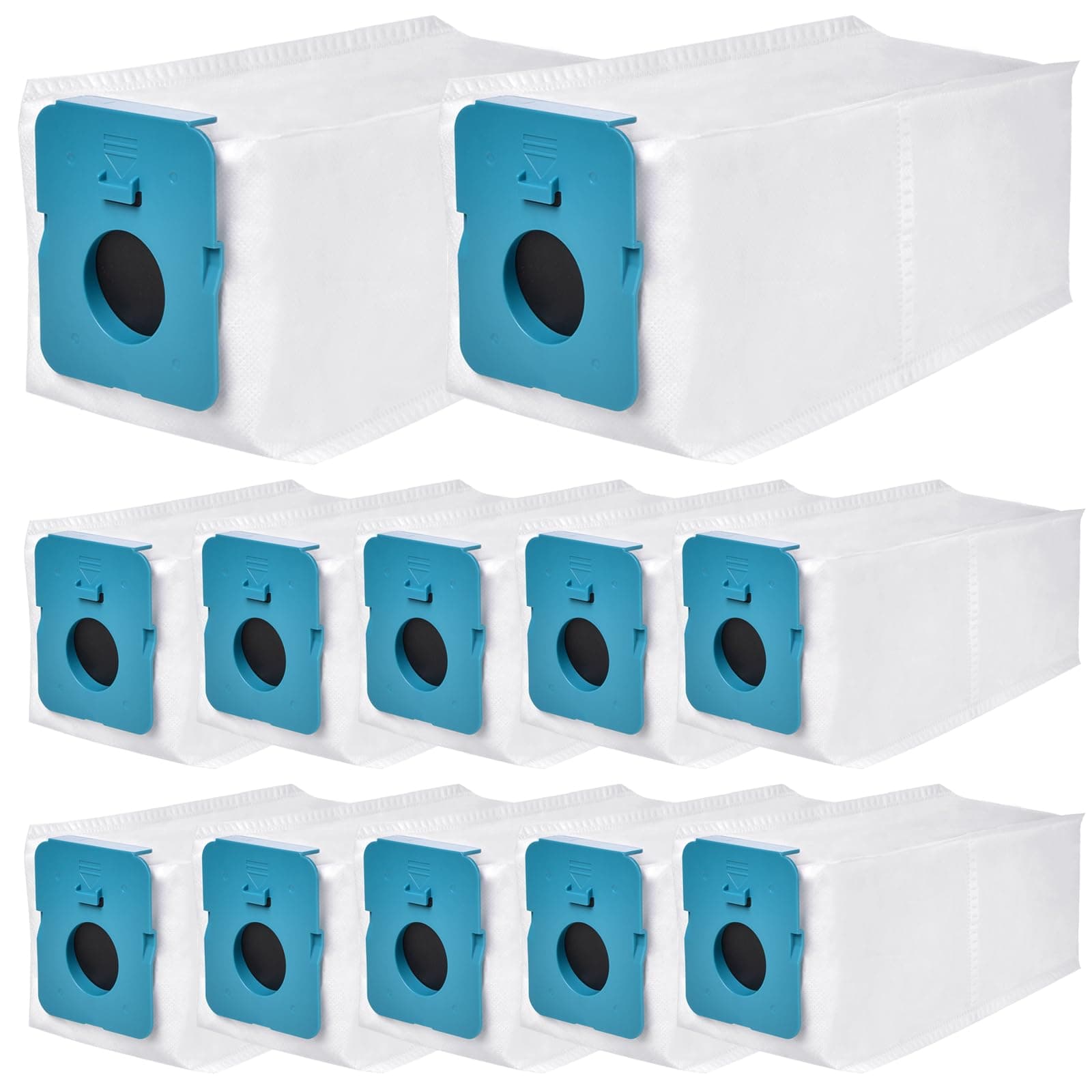 12 Pack VCA-ADB95, ADB953 Dust Bag Replacement for SAMSUNG BESPOKE Jet Cordless Stick Vacuum Cleaner, 2.5L Large Capacity Disposable Replacement Bags, All-in-One Clean Station Accessories Set