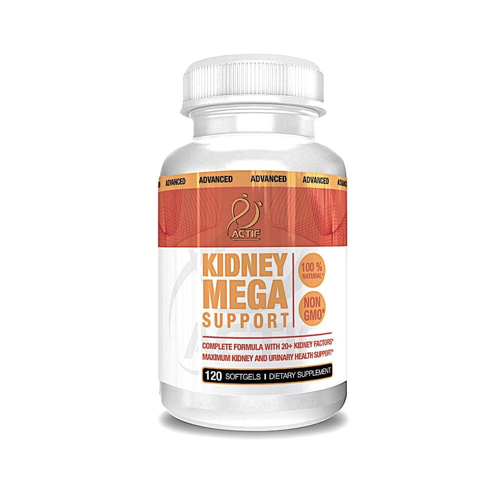 Kidney Mega Support with 10+ Advanced Factors, Boosts Healthy Kidney Function, Kidney Cleanse, Non-GMO, Fast Acting, Made in USA, 120 Count