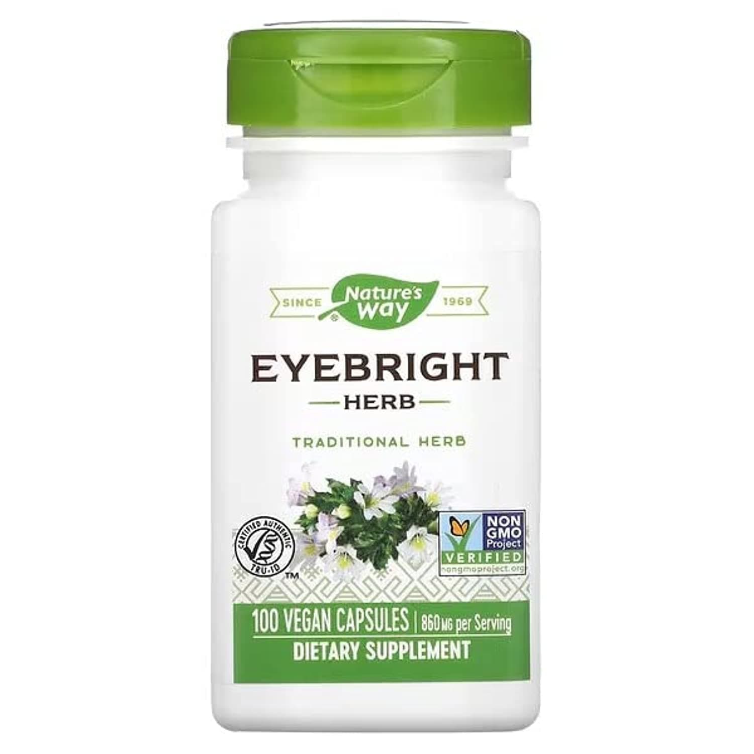 Eyebright Herb, 100 Vegetarian Capsules