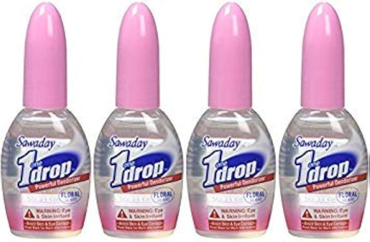 One-Drop Powerful Bathroom Deodorizer Floral (Pack of 4)