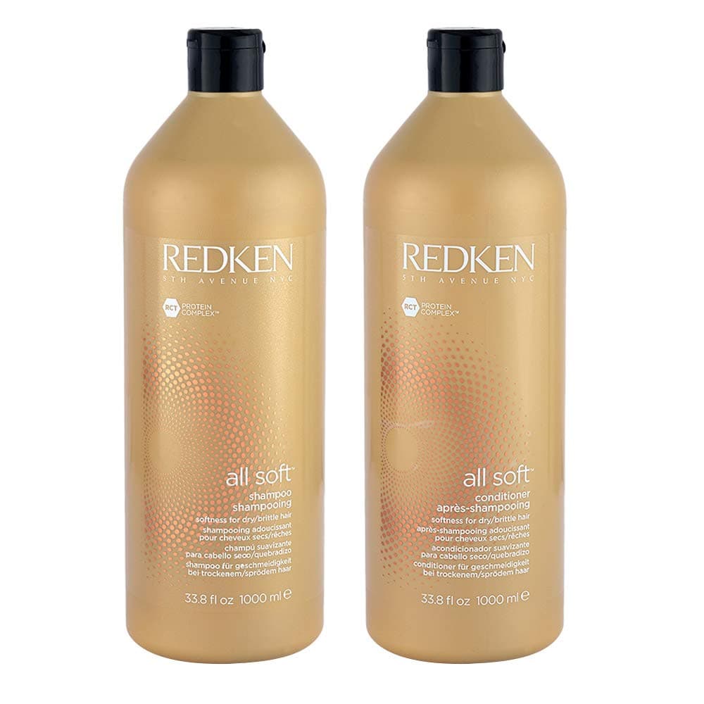 Redken All Soft Shampoo And Conditioner 33.8 Oz 1000 Milliliters