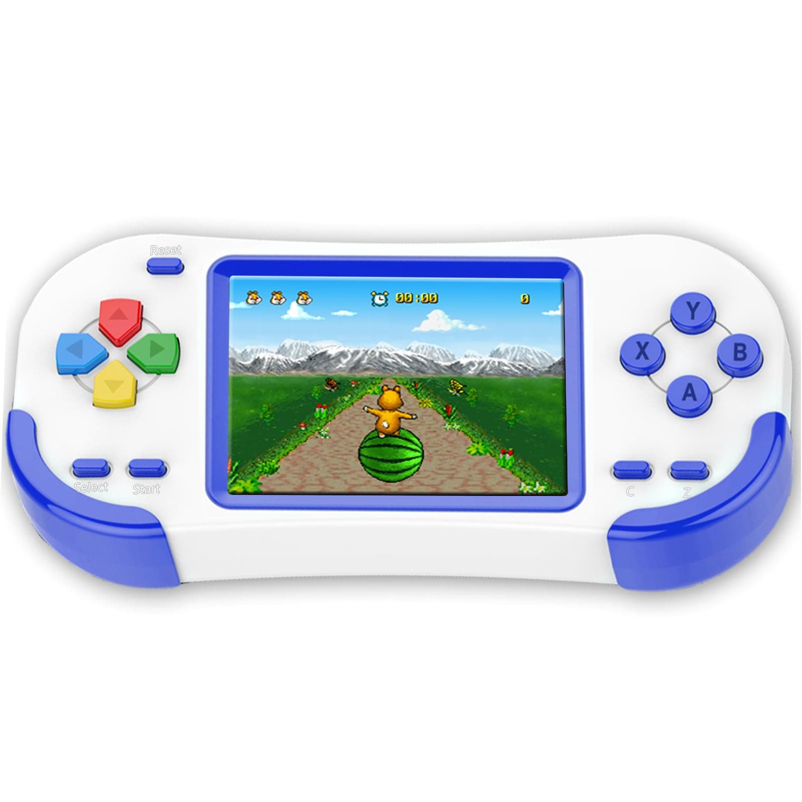 Retro Handheld Game Console for Kids 4-12 with Build in 218 Puzzle Leisure Video Games Rechargeable 3.0'' Screen Electronics Gaming Player Toys Birthday Gift for Boys Girls (Blue)