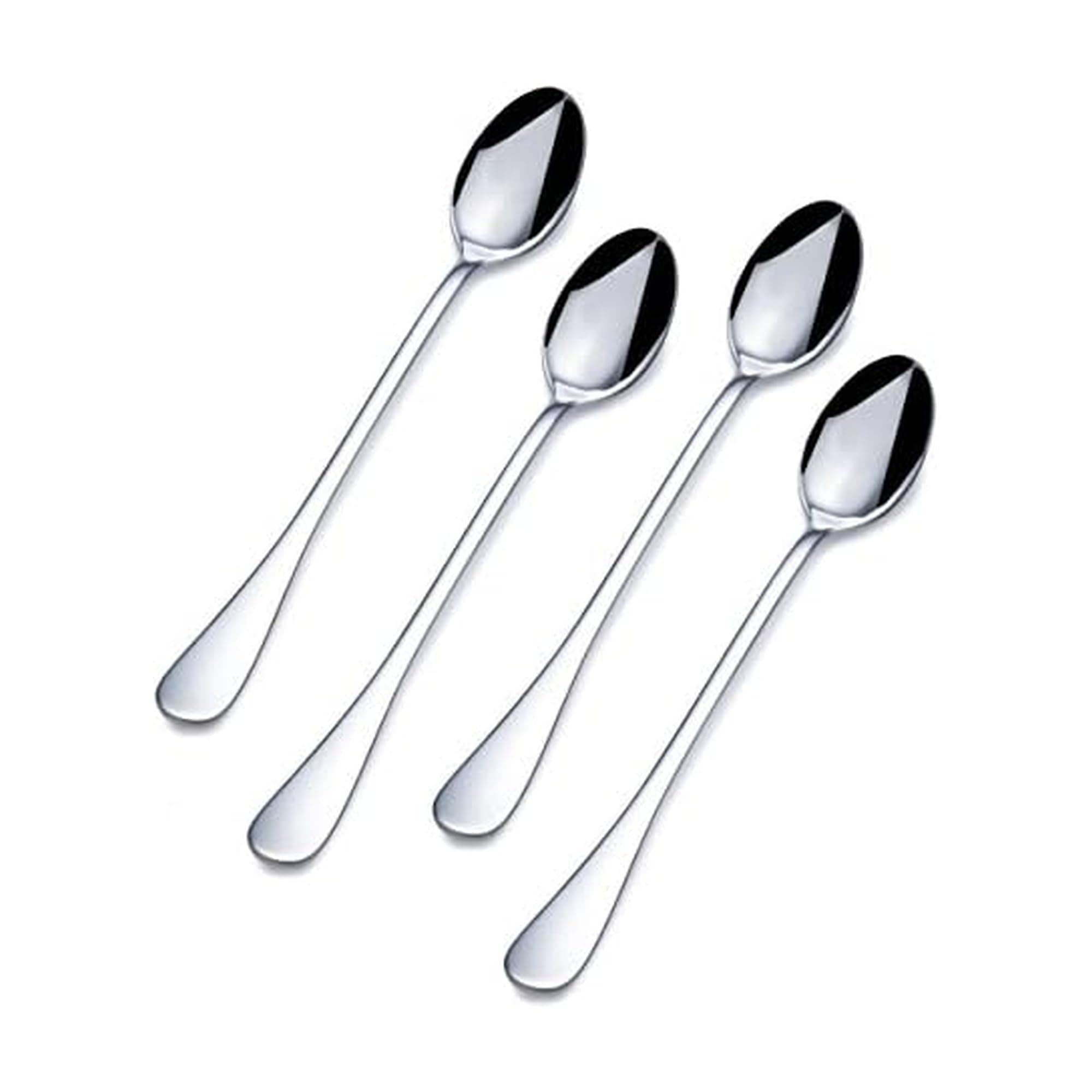 Basic Stainless Steel Ice Beverage Spoon, Set of 4