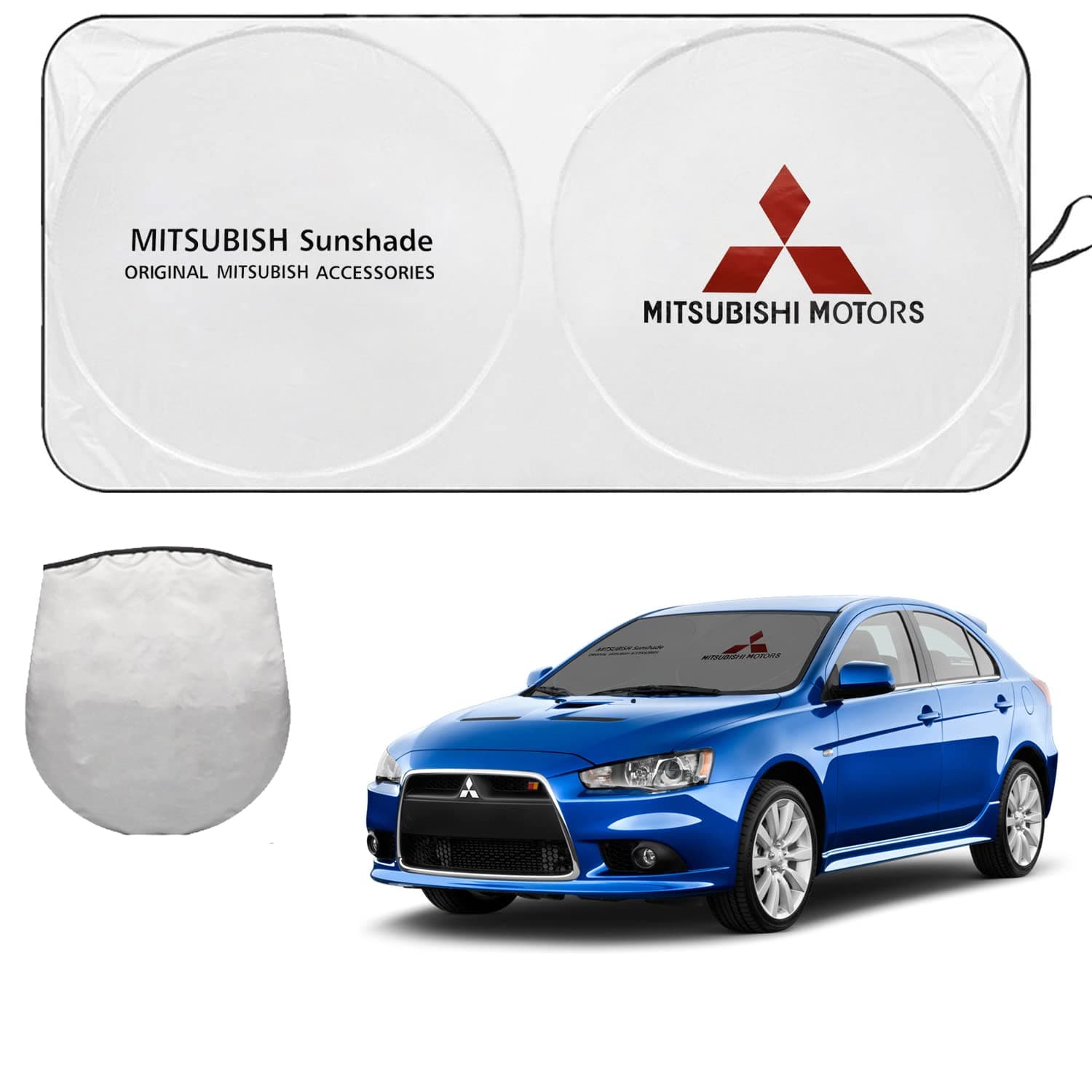Windshield Sun Shade for Mitsubishi Car Large Size Front Window Sunshade Cover Visor Screen Heat Shield Curtain