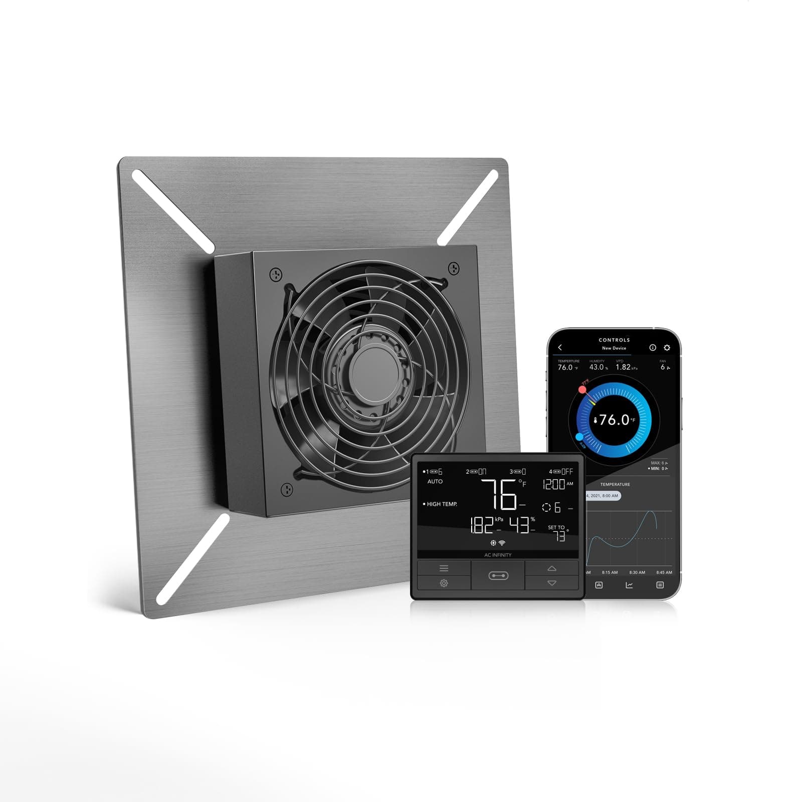 AC Infinity AIRTITAN T3 Ventilator Fan with Temperature Humidity Controller