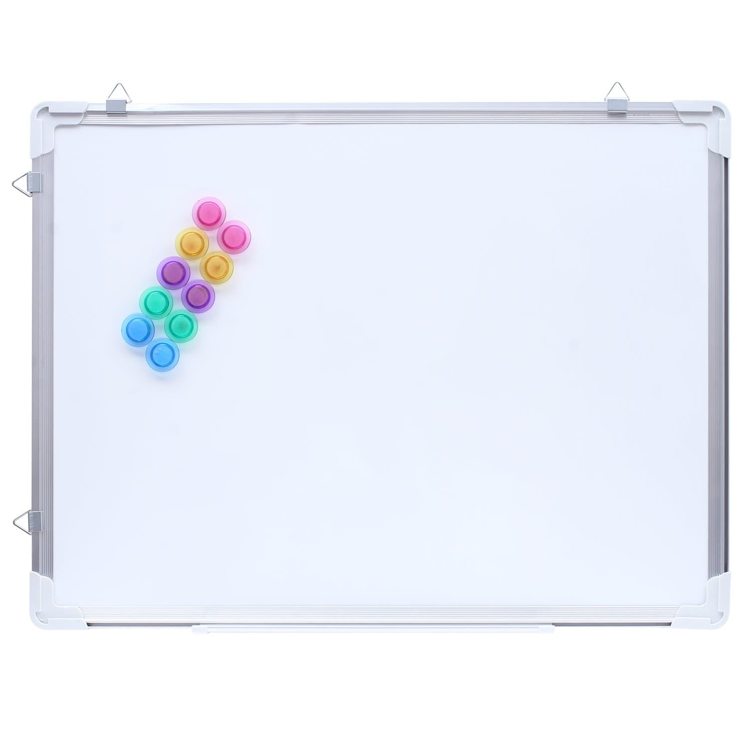 ANSIO A2 Magnetic Whiteboard Kit – Double Sided Dry Wipe Board with 10 Magnets – Ideal for Home, Office, School