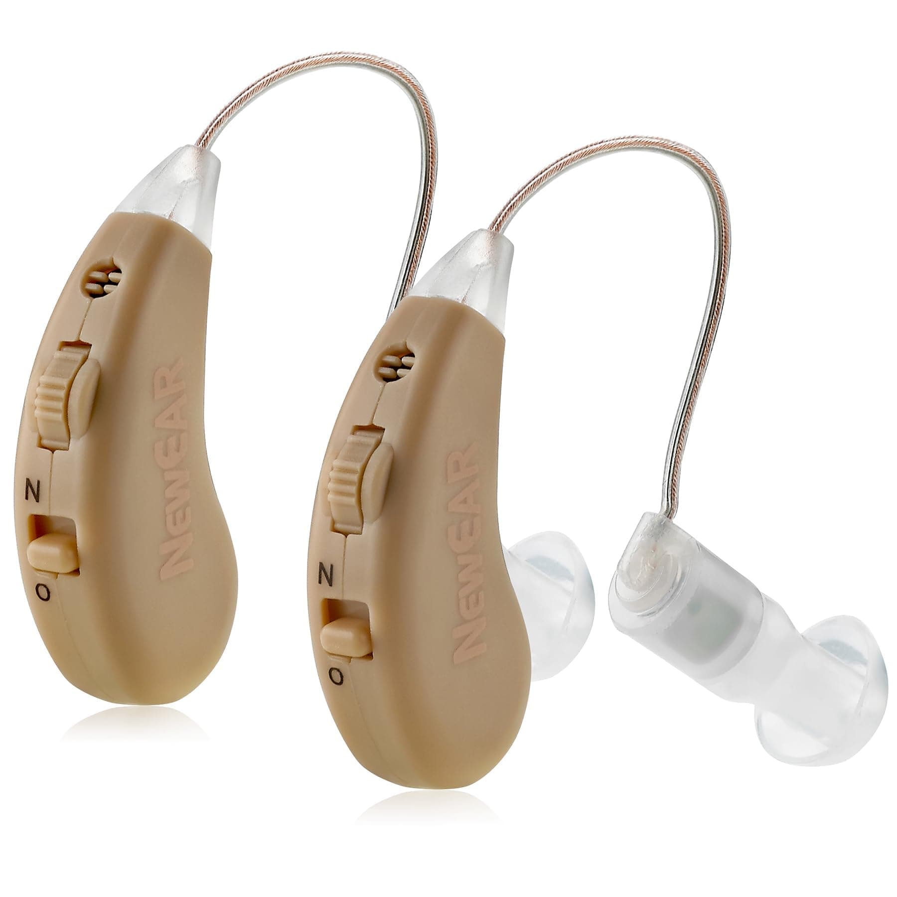 Hearing Set with New Digital Technology - Almost Invisible Design and Rechargeable USB Dock - Personal Pair Sound with Adjustable Volume Tone Control By MEDca
