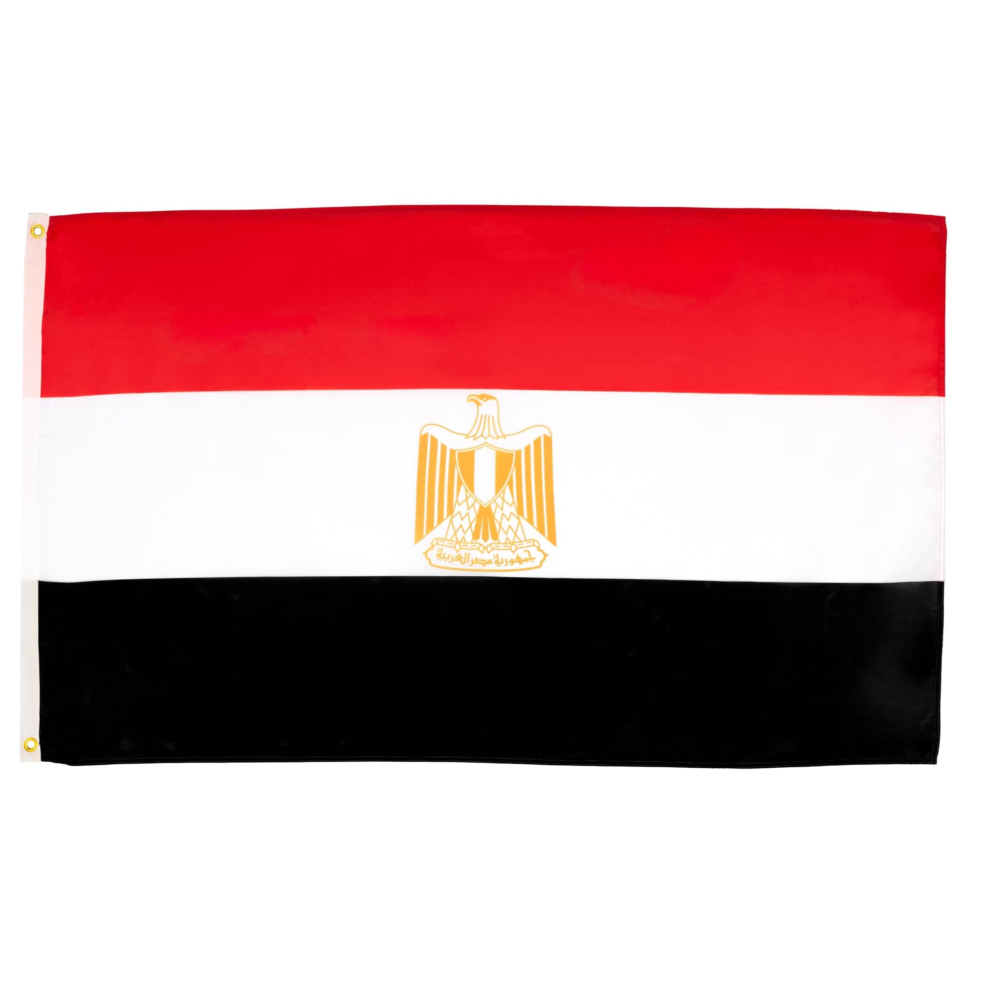 AZ FLAG - Egypt Flag - 2x3 Ft - 100D Polyester Egyptian Banner with Two Metal Grommets - Fade Resistant - Vivid Colors - 2' x 3' Feet - 90x60 Cm