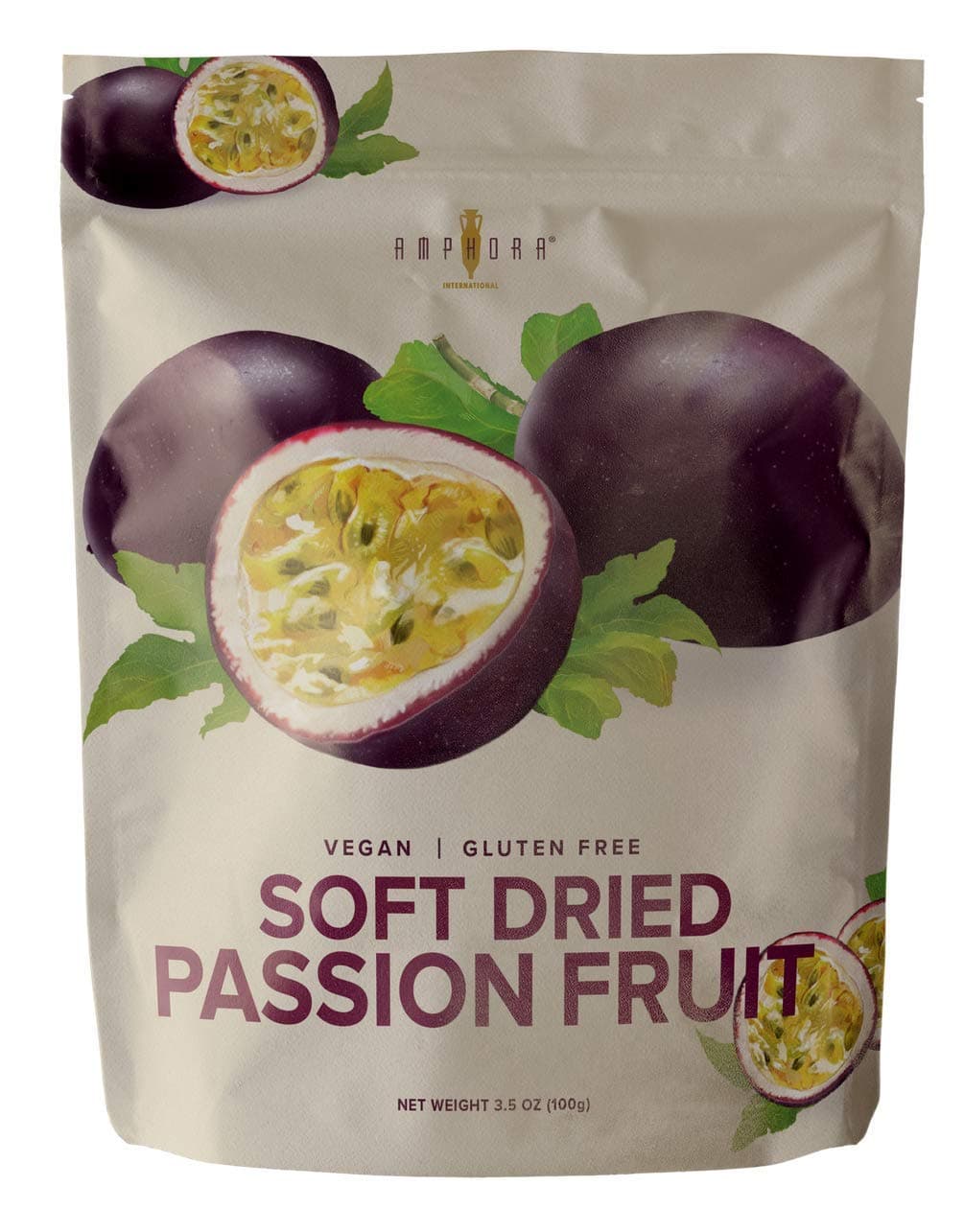 Soft Dried Passion Fruit Chunks Snack Bite sized Fruits Vegan Gluten Free 3.5 Oz Each (Pack of 1)