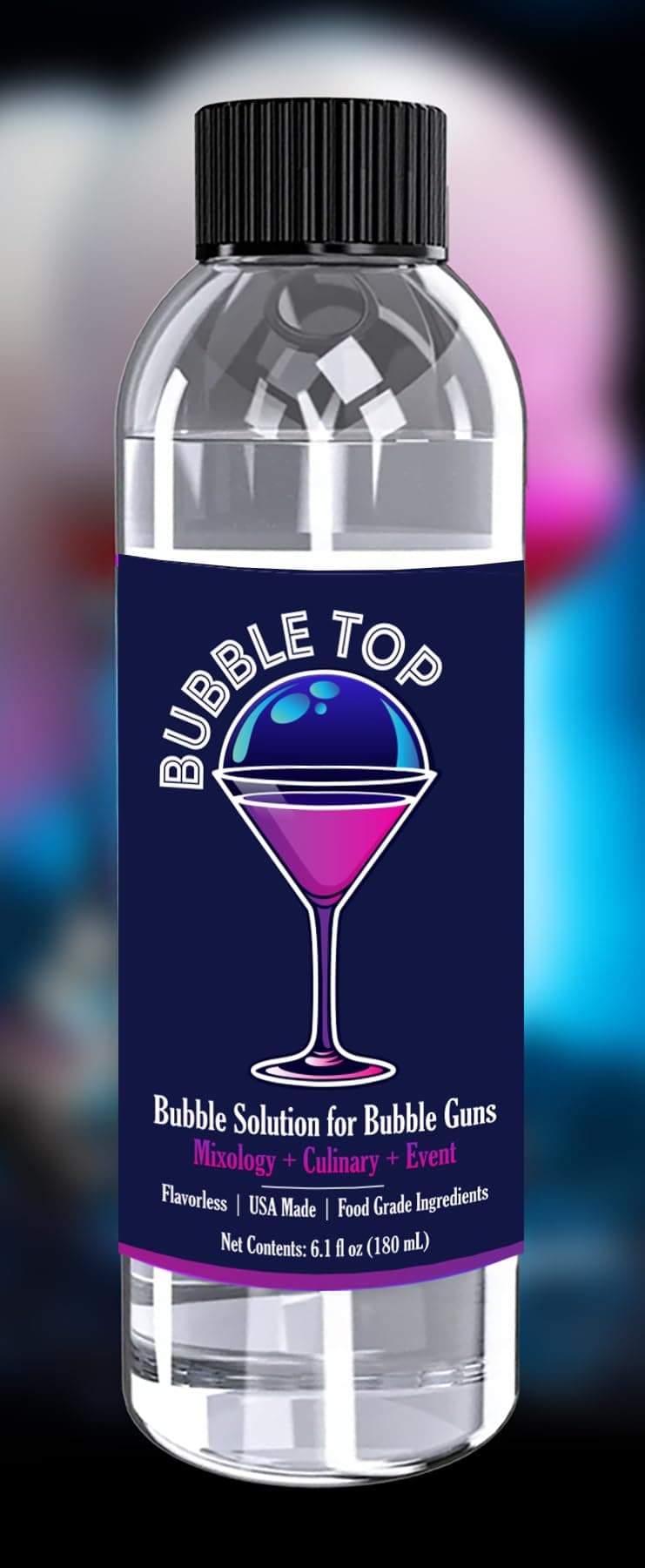 Bubble X Decorative Cocktail Bubbles (6 oz, Pack of 1), Smoke Bubbles for Drinks and Cocktails, Bartender Accessories, Works with Bartender Bubble Gun