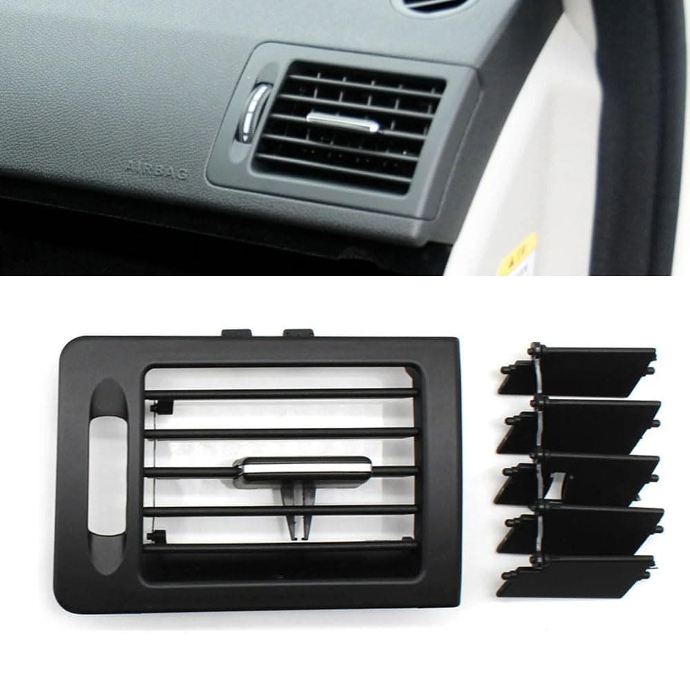 Front Right Air Conditioning Cover Dashboard AC Vent Grille Panel Replacement Trim Compatible With Mercedes Benz W204 C Class 180 200 220 230 260 300 350 2048300854, 2008-2011 (Black Right)
