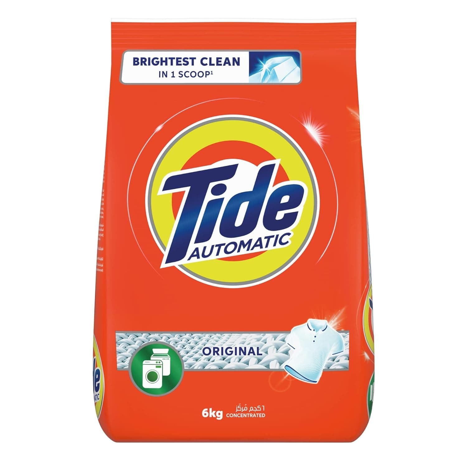Tide Automatic Powder Laundry Detergent, Original Scent, 6 kg