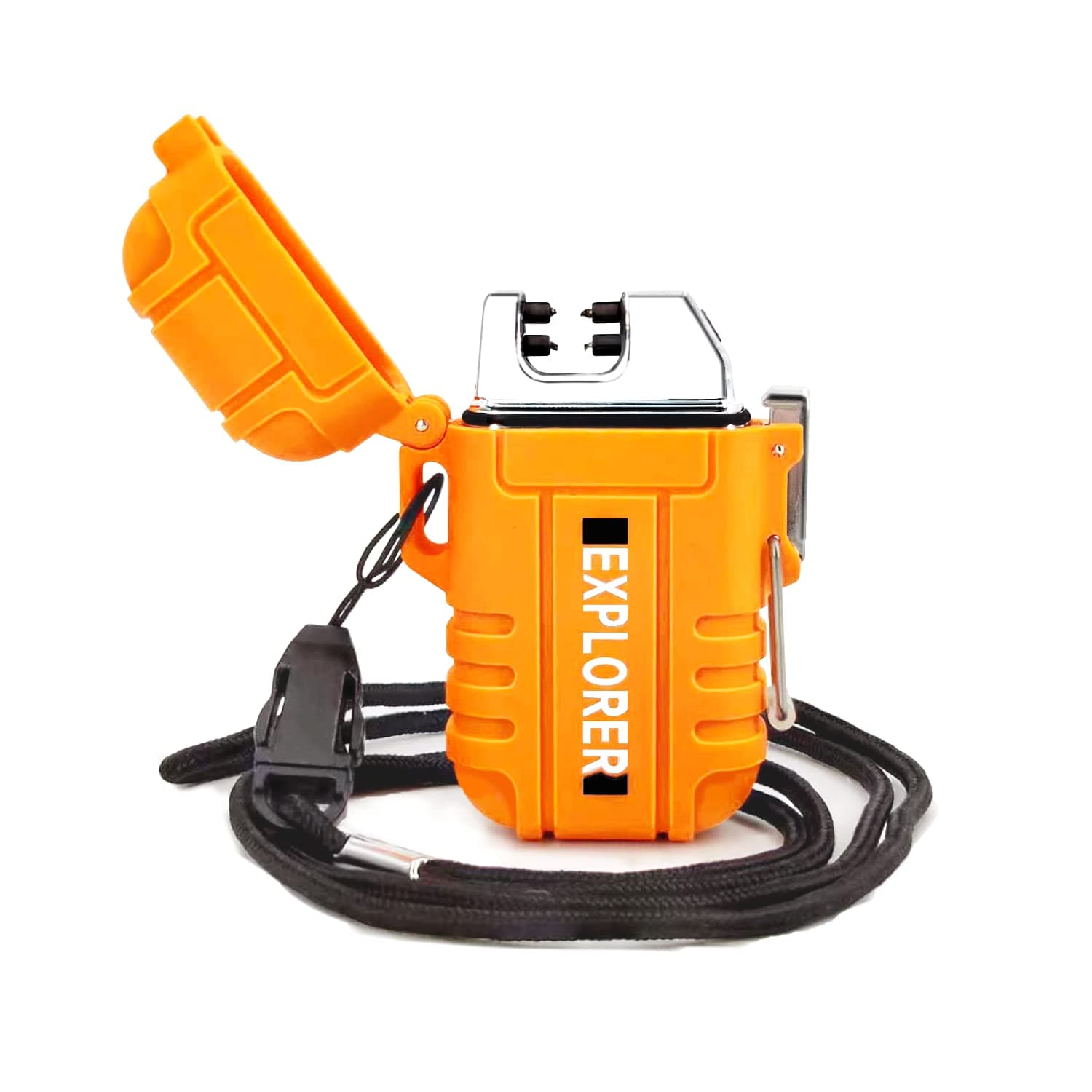 Dual Arc Lighter Double Arc Plasma USB Lighter Rechargeable Flameless Waterproof Stormproof Windproof Mini Electric Lighter for Sport Outdoor