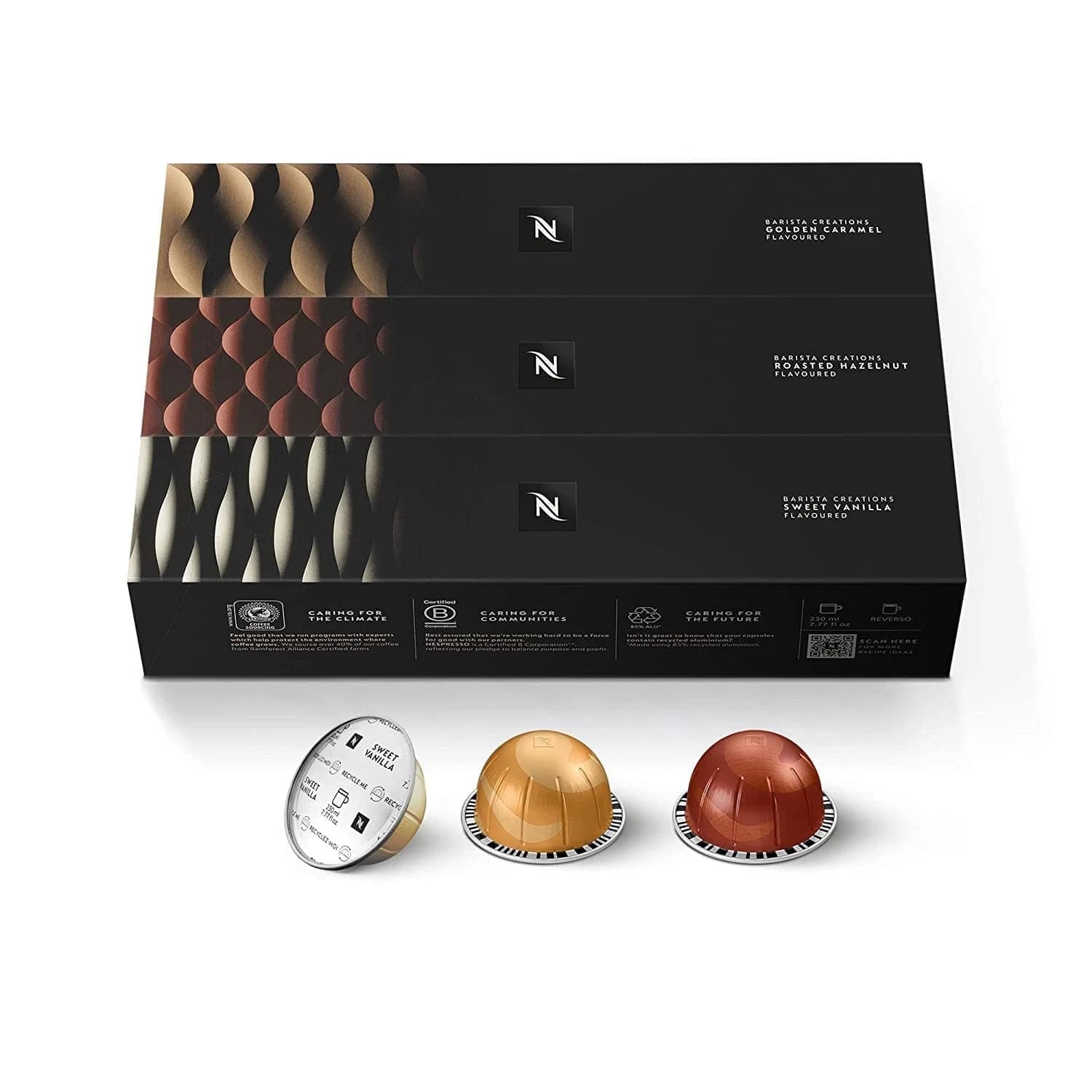 Nespresso Capsules Vertuo, Barista Flavored Pack (Mixed Flavour)