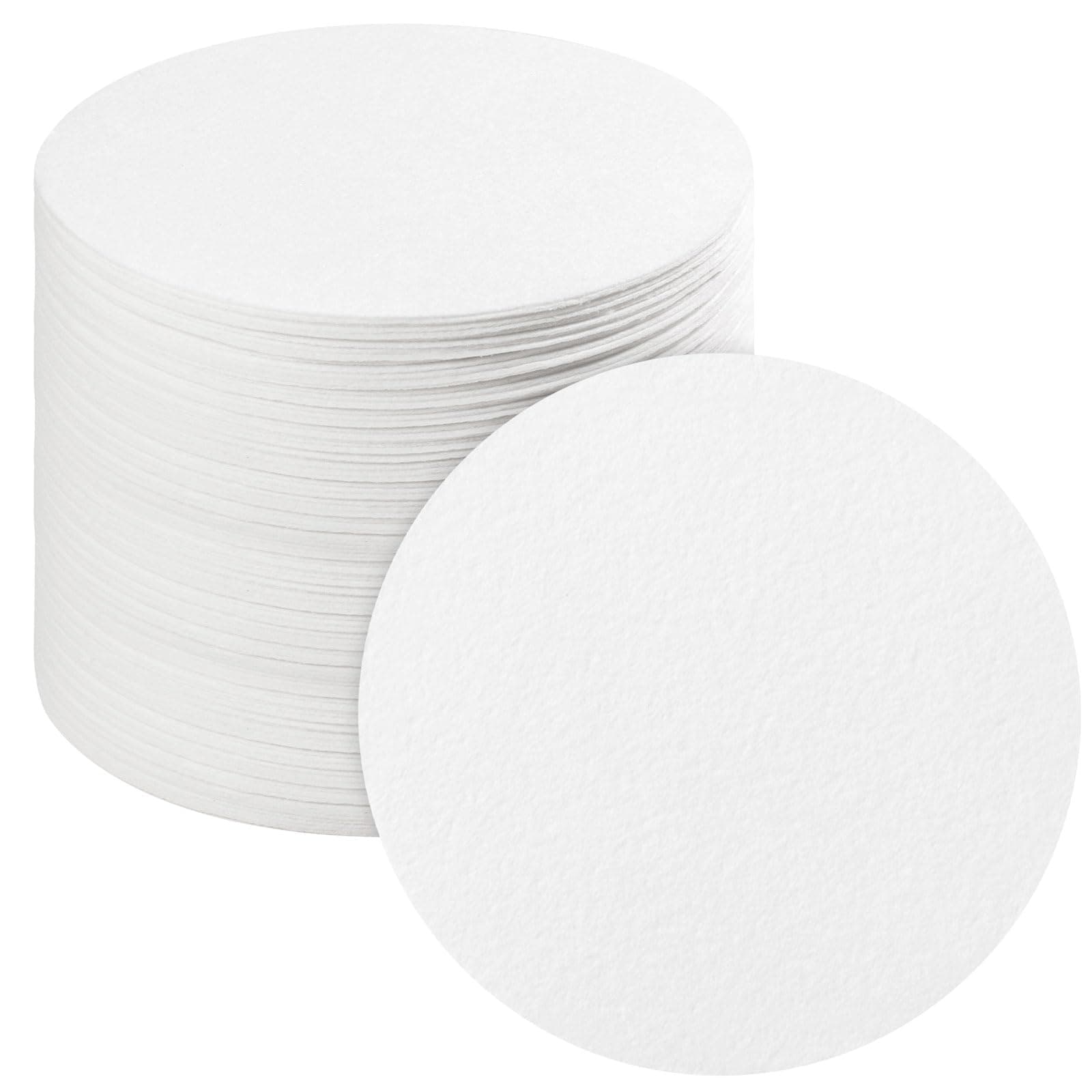 100 Sheets Round Microwave Kiln Papers 4.7 Inch Ceramic Fiber Paper Insulation Ceramic Fiber Blanket for Glass Fusing DIY Crafts Supplies