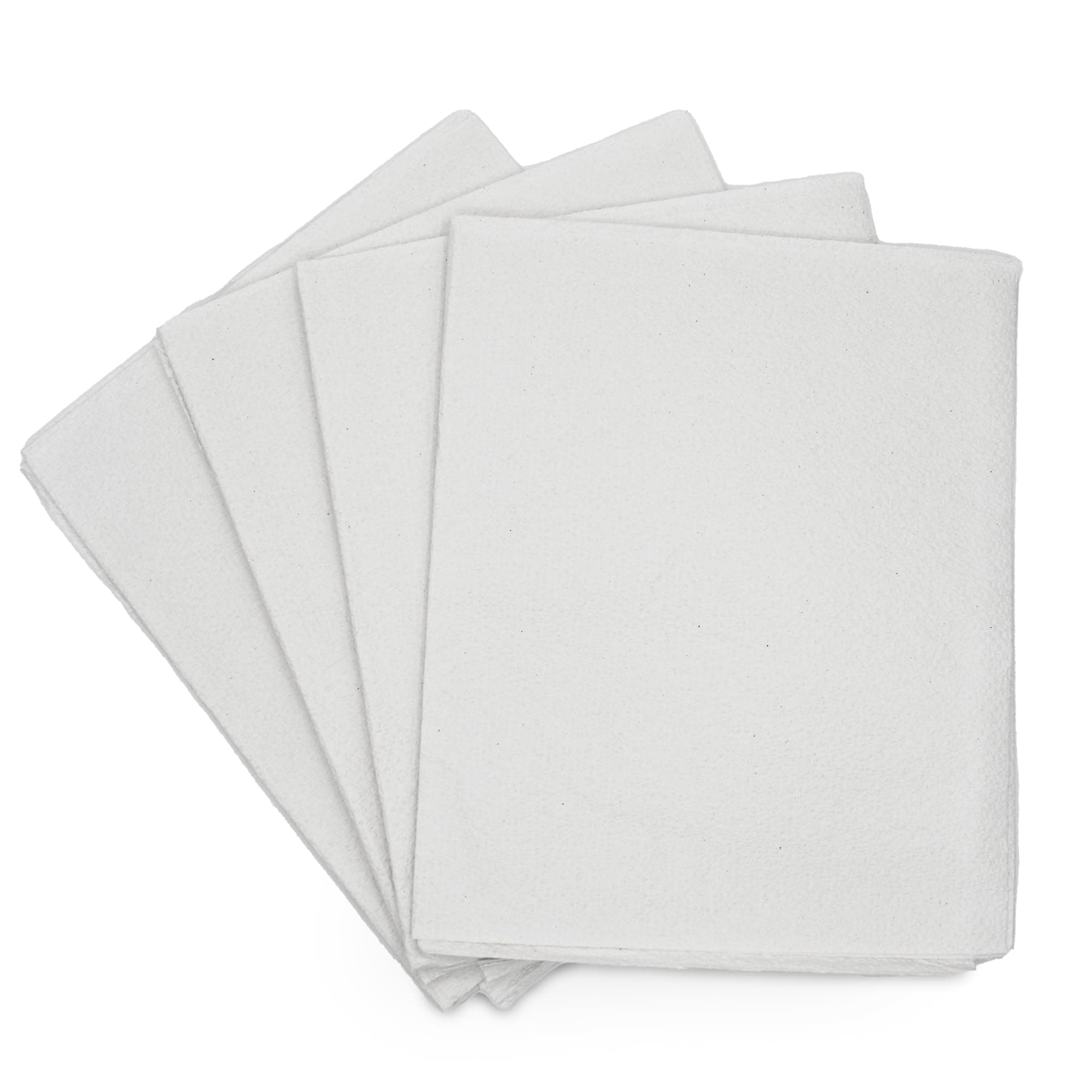 TIDI Choice Single Use Medical Patient Drape Sheets, White, 40" x 60" (Pack of 100) - Double Layer Tissue Pebble Embossed Modesty - Medical Supplies, Nursing Care Supplies, Tattoo Supplies (918303)