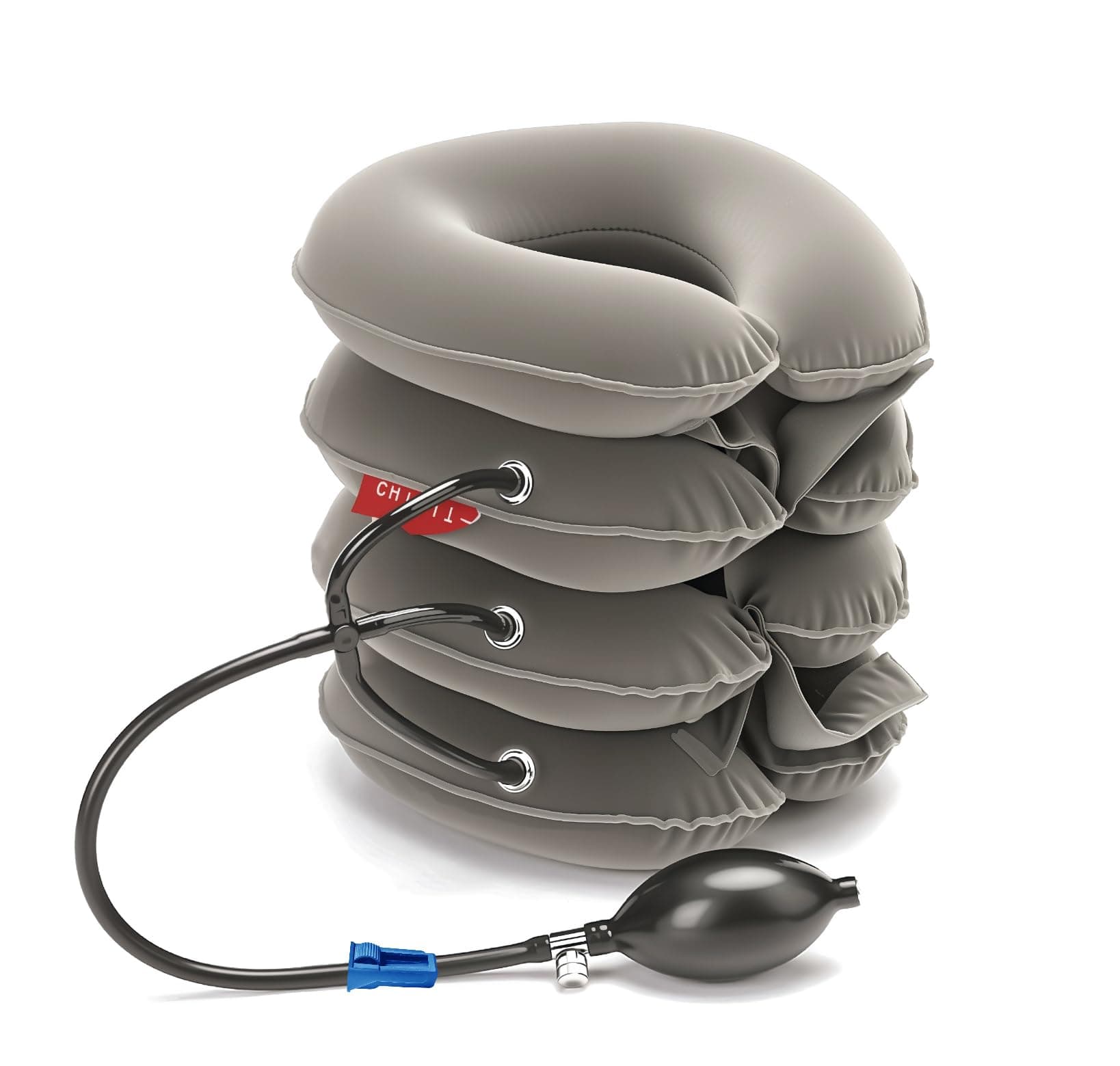 Neck Traction - 4 Layer Cervical Neck Traction Device - Neck Massager & Collar - Neck & Shoulder Pain Relief - Cervical Collar for Travel/Home Improved Spine Alignment