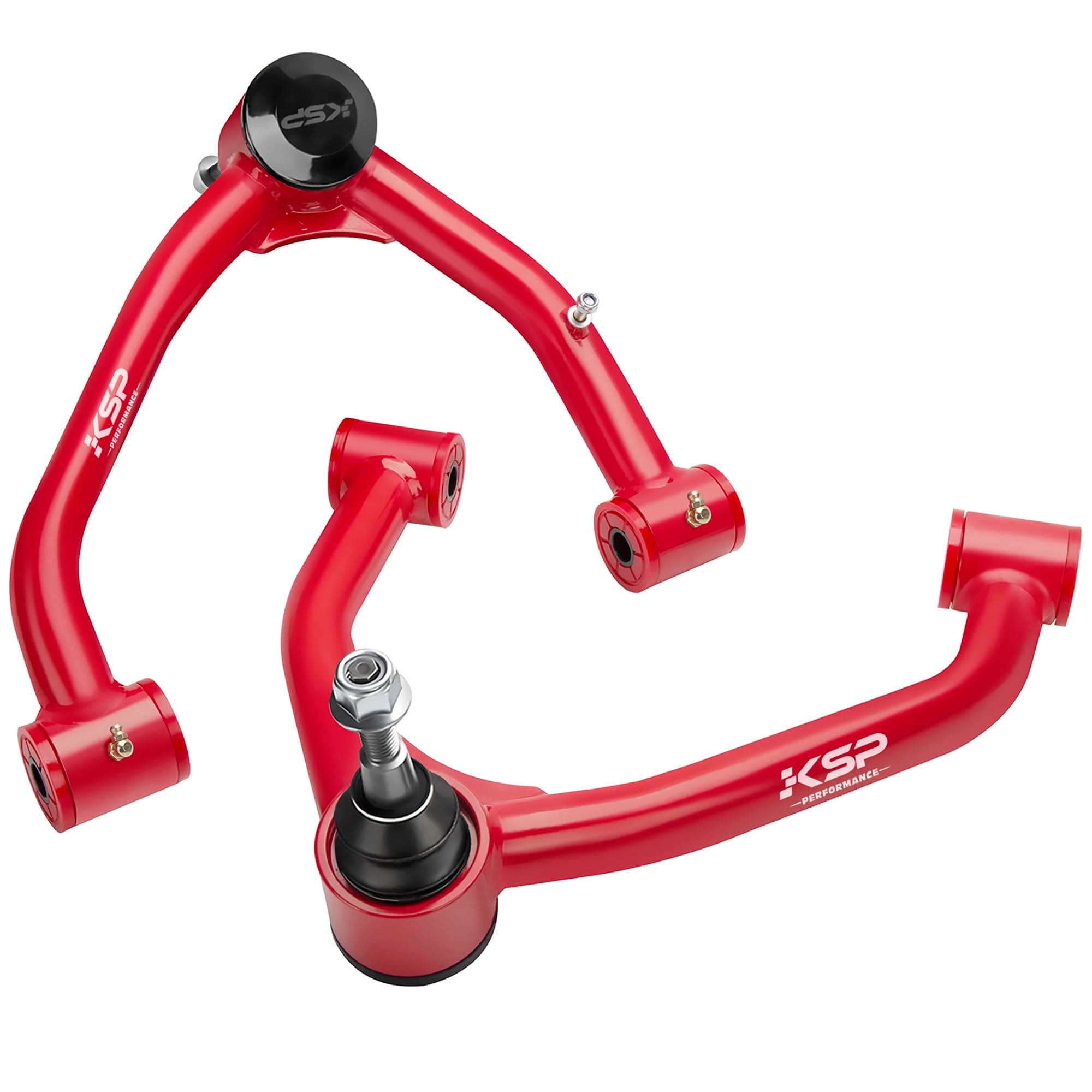 KSP Front Upper Control Arm wih Ball Joint for 2007-2018 Silverado Sierra 1500, OE Control Arms Replacement for Tahoe Avalanche Suburban Yukon XL Escalade K80669 K80670 K6541, Red