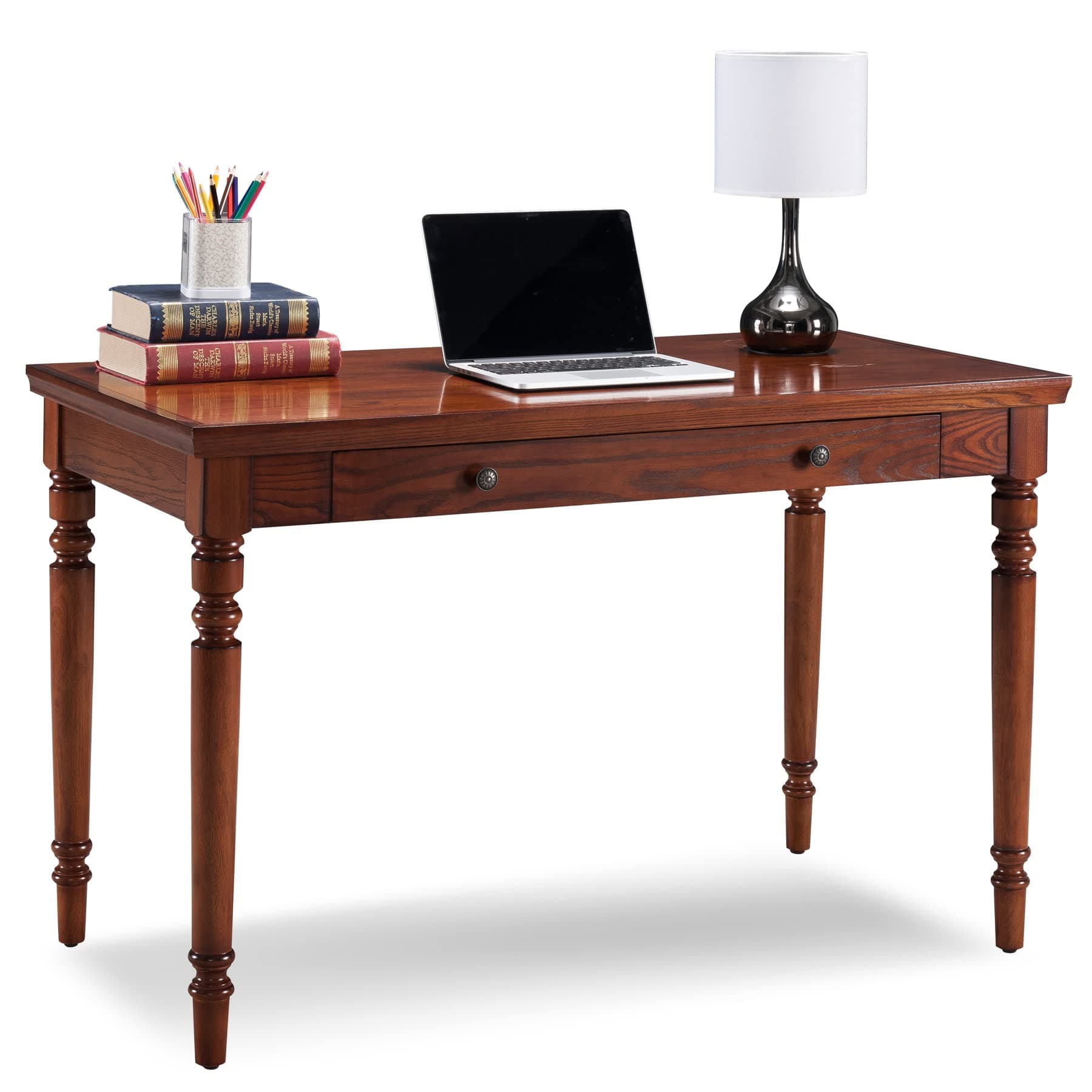 Mission Office Desk, Solid Wood, with Drop Front Keyboard Drawer, Mission Oak, 82410
