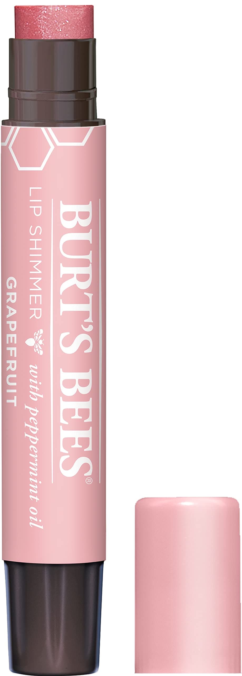100% Natural Lip Shimmer, Grapefruit, 2.55g