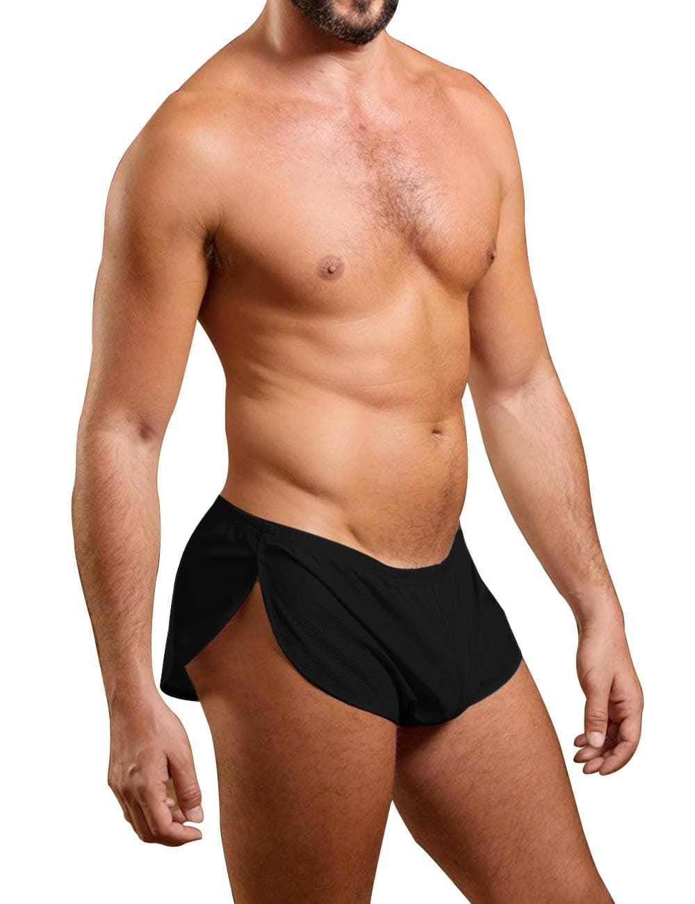 Mens Extreme Mesh Shorts with Large Split Sides