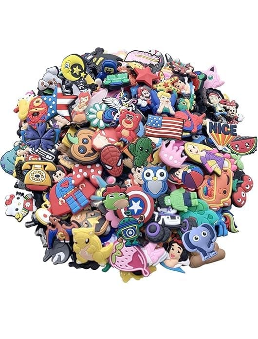 BABOLE® 6,12,16,26,40 Random Packs for Clogs Sandels and Wristbands Colorful & Trendy