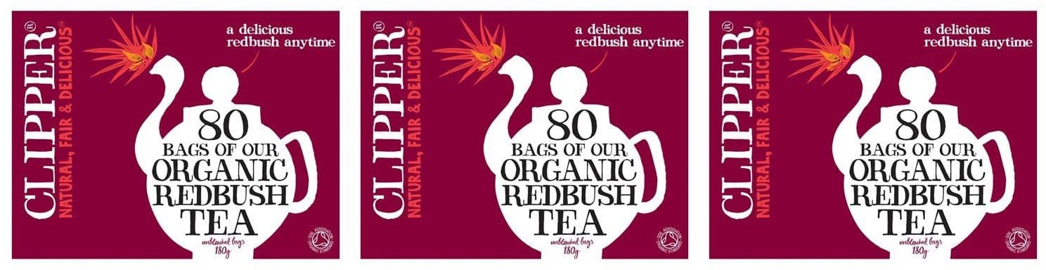 (3 PACK) - Clipper - Organic Infusion Redbush | 80 Bag | 3 PACK BUNDLE