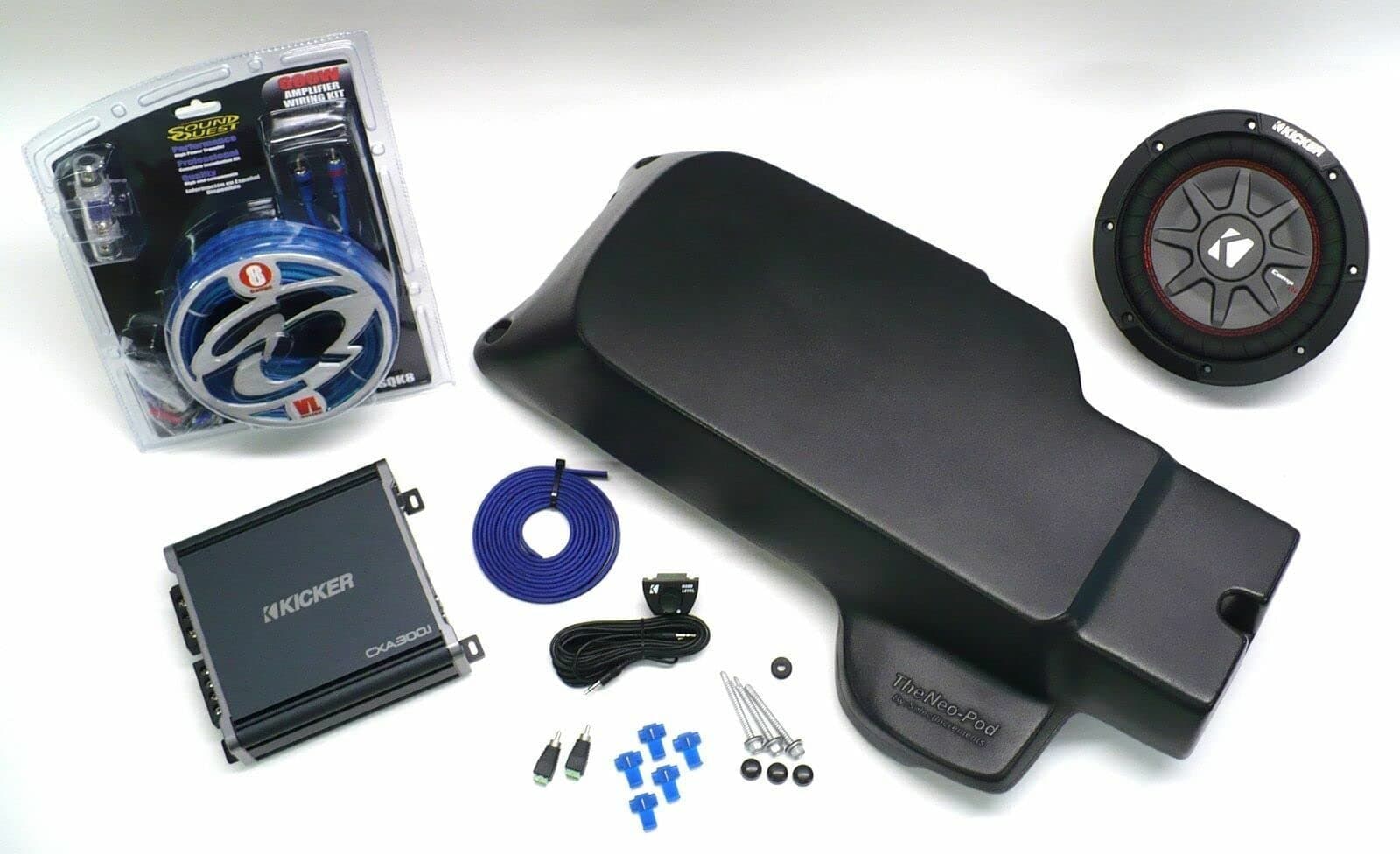 Select IncrementsSelect Increments 2007-2017 Jeep Wrangler Unlimited JK Neo-Pod Subwoofer Enclosure With Kicker 8" Subwoofer & Kicker Amplifier 31649KL