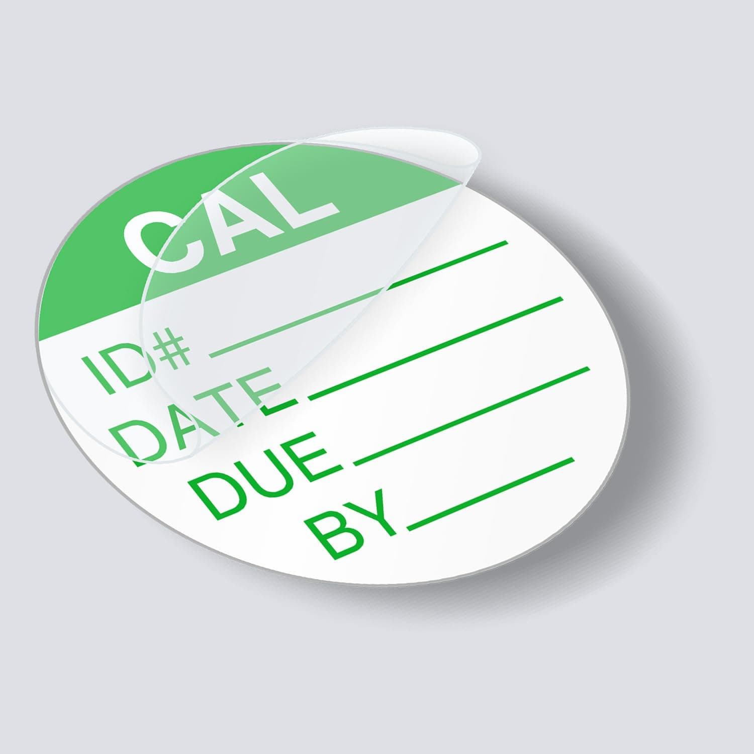 Calibration Dot Labels - with Clear Flap