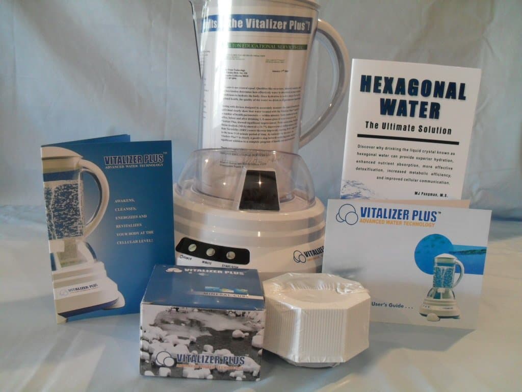 Vitalizer Plus Hexagonal Oxygen Water Maker with One Mineral Cube