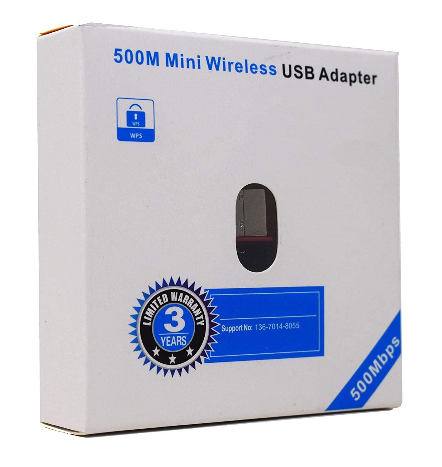 - PremiumAV 500Mbps Mini Wireless USB Adapter (Black)
