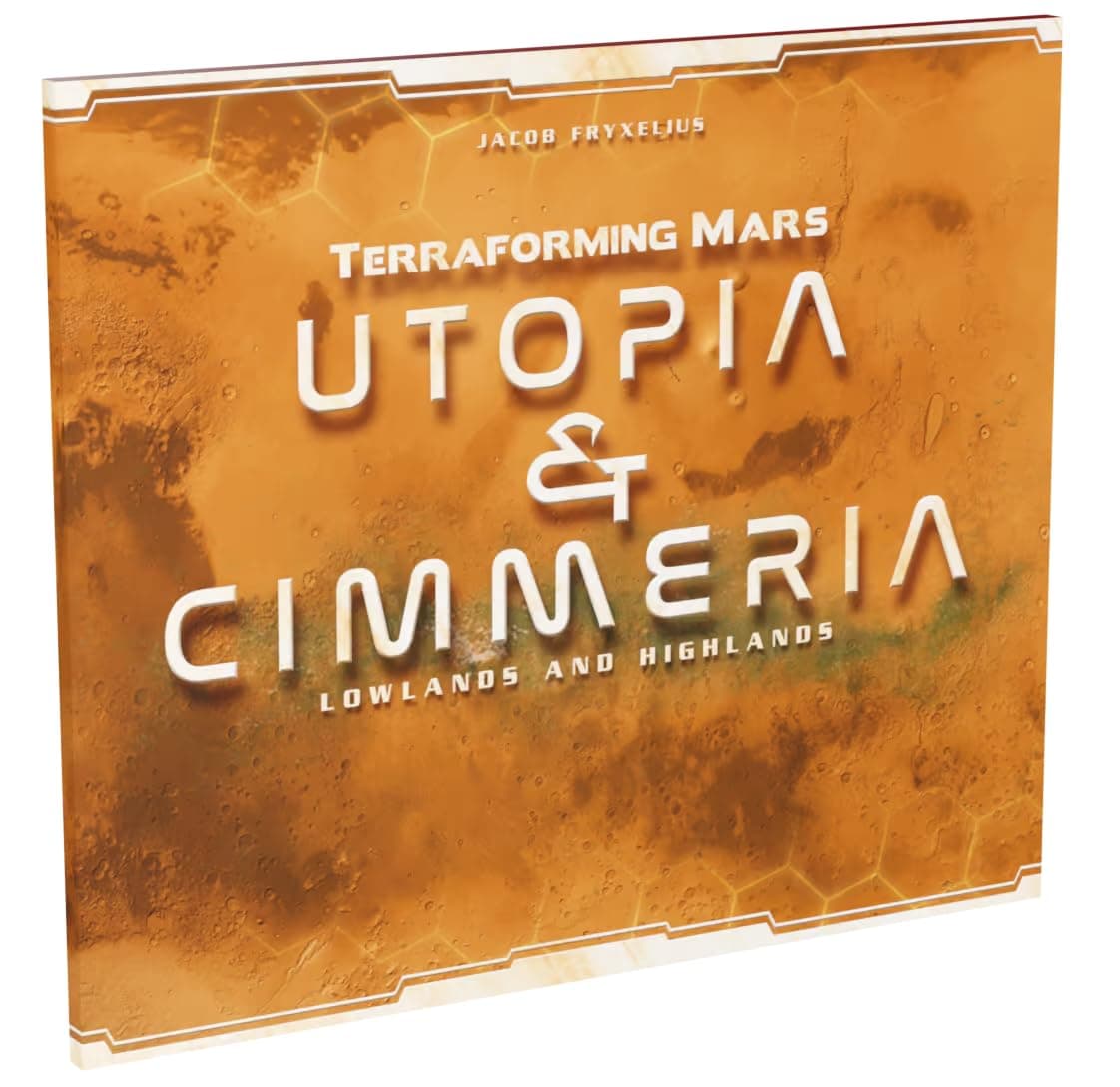 Terraforming Mars Utopia & Cimmeria - Double Sided Game Board with New Maps and Awards - Ages 12+ for 1-5 Players