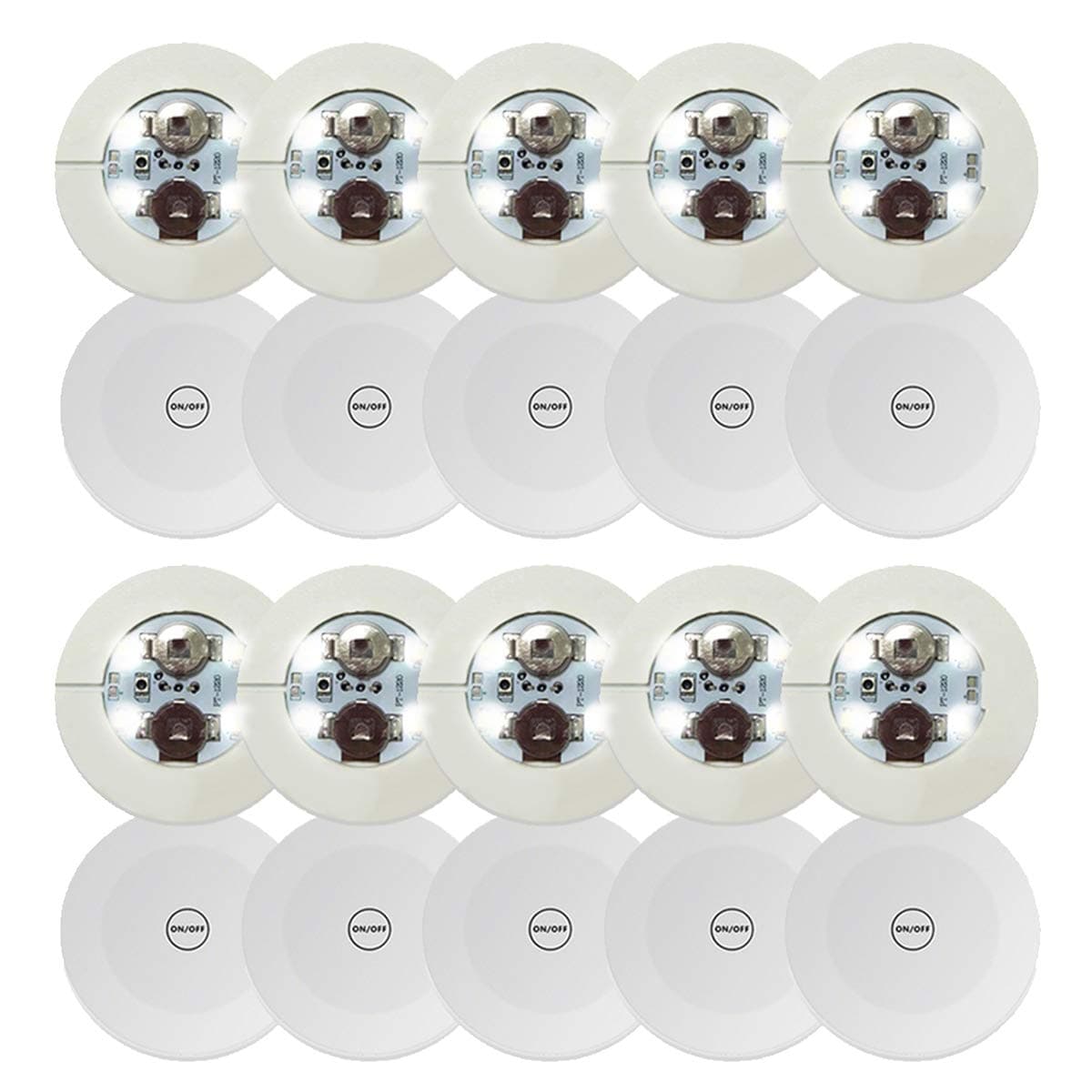 Neliky 20pcs LED Coaster, Light Up Coasters, LED Bottle Light, Bottle Glorifier, LED Stickers Coaster Light Up for Drinks, Flash Light Up Cups Perfect for Party Weeding Bar (White)