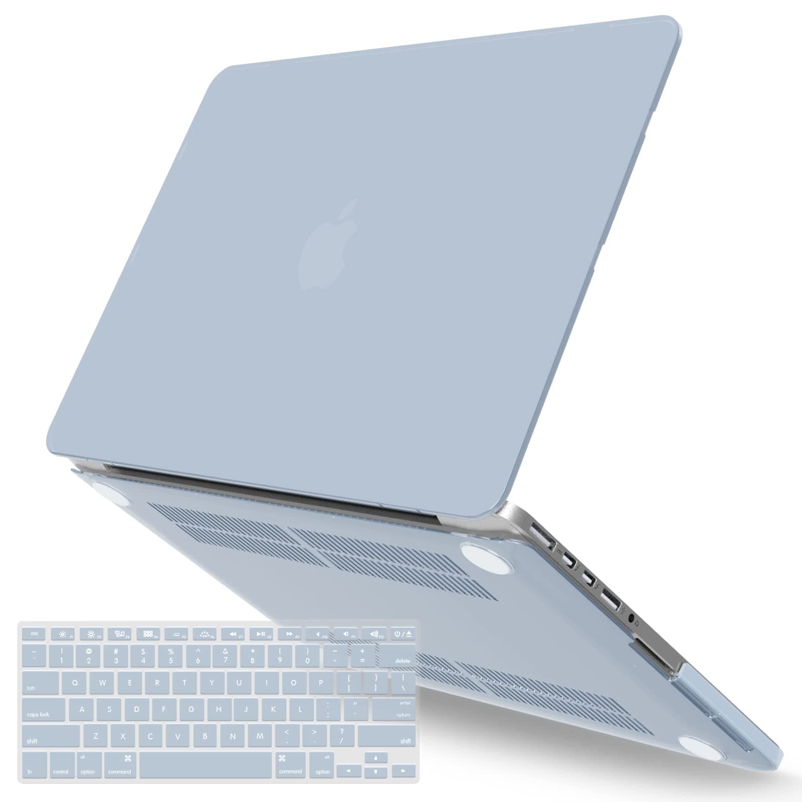 IBENZER Compatible with MacBook Pro 13 Inch Case 2015 2014 2013 end 2012 A1502 A1425, Hard Shell Case with Keyboard Cover for Old Version Mac Pro Retina 13, Sierra Blue, R13SIBL+1