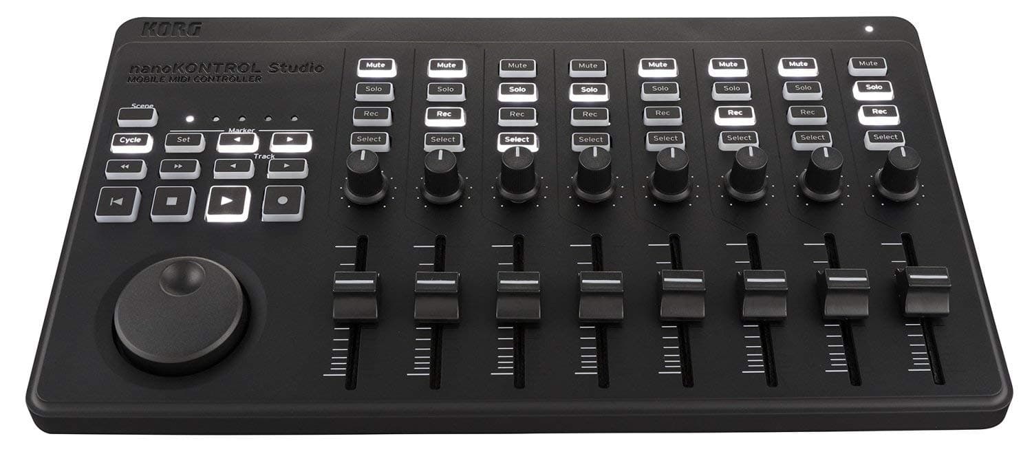 Korg - nanoKONTROL - USB and Bluetooth Studio Mobile MIDI Controller
