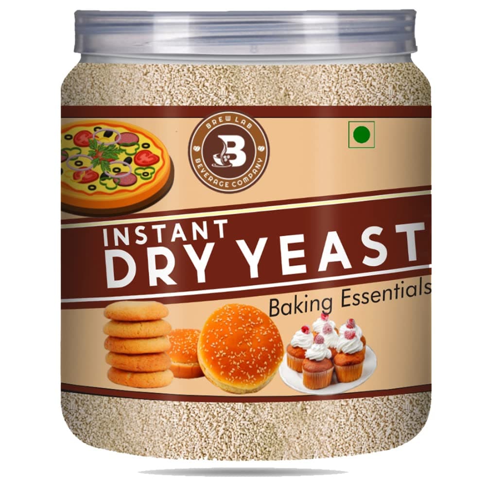 Brew Lab Active Instant Dry Yeast Powder for Baking Pizza and Bread Yeast Powder250gm