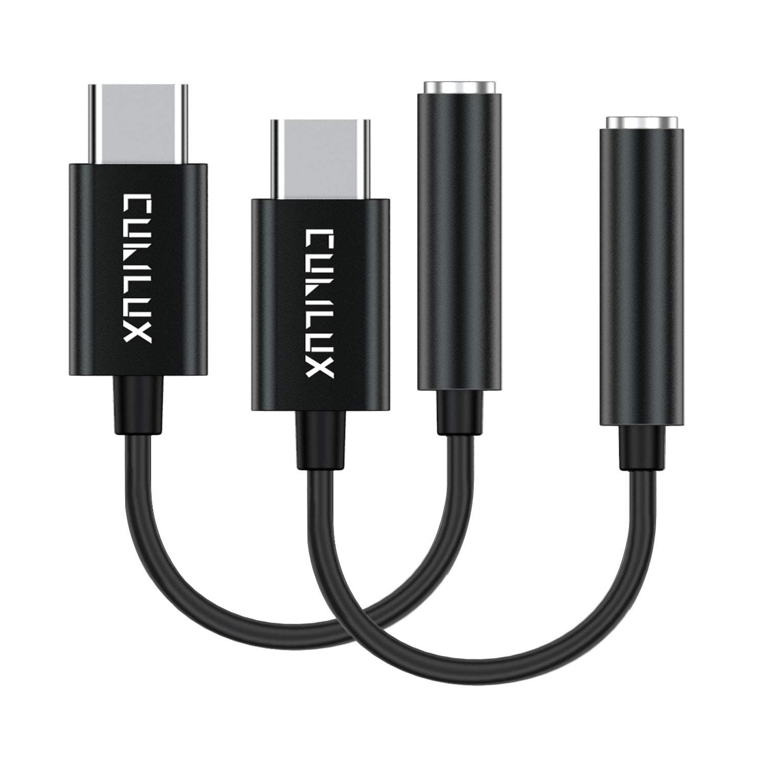 Cubilux 2-Pack USB C Headphone Adapter Compatible with Samsung Note 20/10 S21/S20 Tab S8/S7/S6, Pixel 7 Pro 6a 6 5XL, iPad 10 iPad Pro iPad Air 5 4 iPad Mini 6, Type C to 3.5mm Audio Dongle