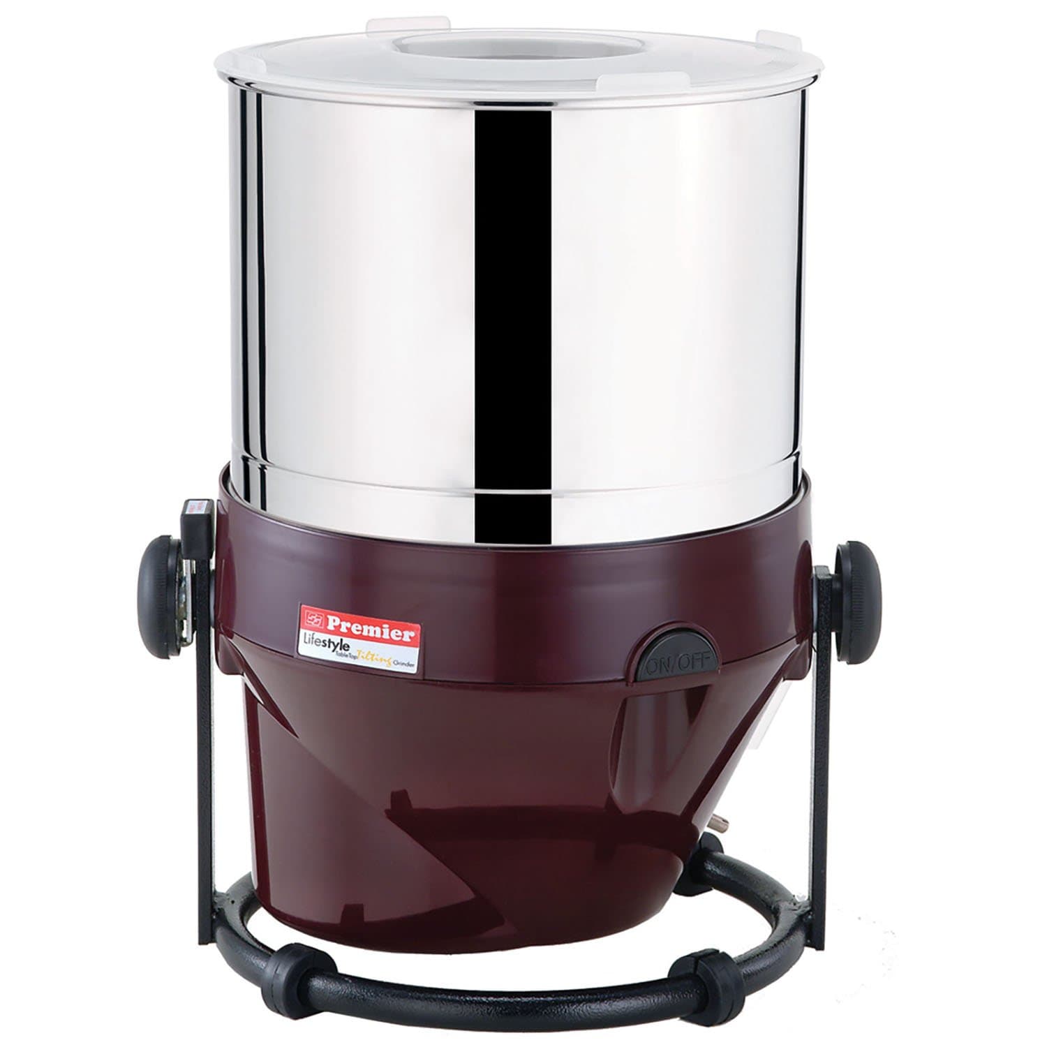 Lifestyle Grinder (Pg - 502) 2 LTR 230v Maroon Colour Code-039131 – Powerful and Stylish Wet Grinder with 2-Liter Capacity, Durable Stainless Steel Drum, Energy Efficient Motor
