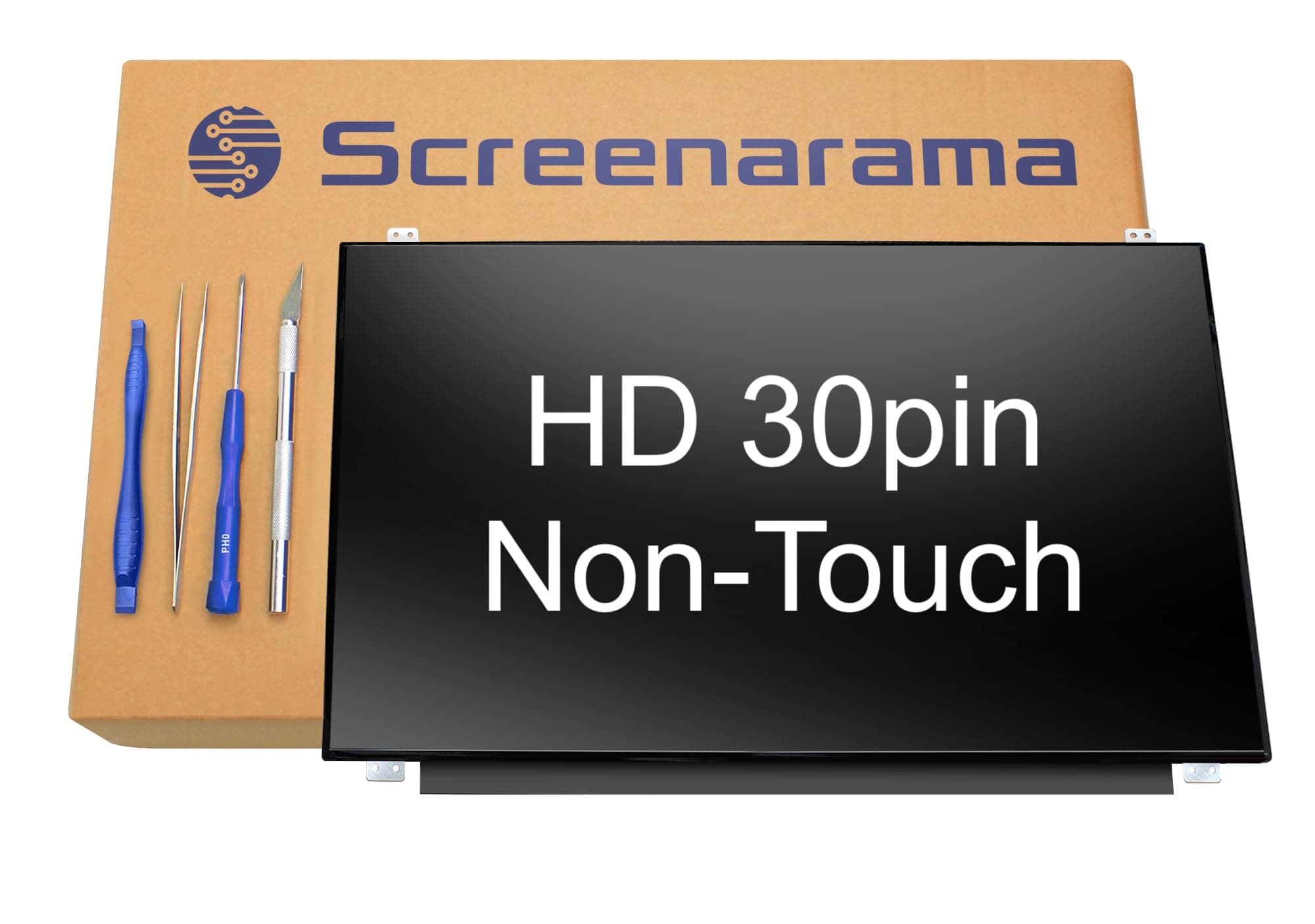 SCREENARAMA New Screen Replacement for N156BGA-EA2 REV.C1, HD 1366x768, Matte, LCD LED Display with Tools