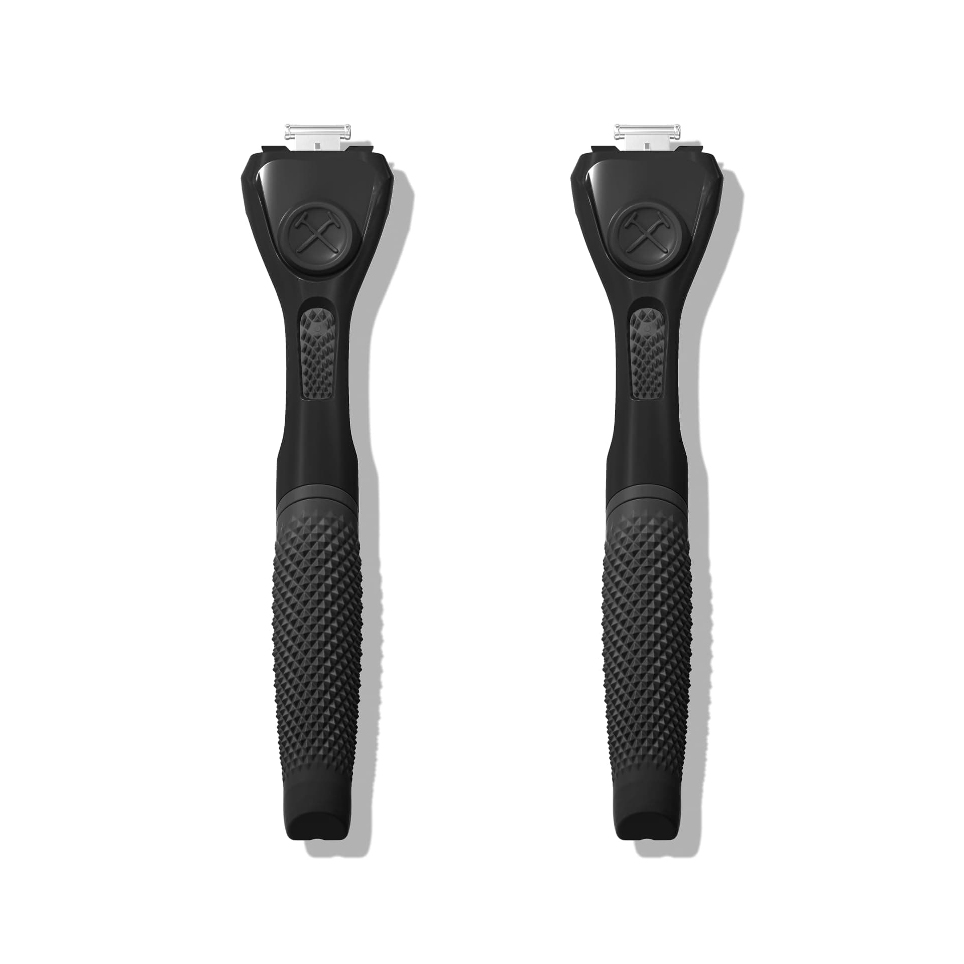 Dollar Shave Club | Razor Handle (2 Pack) Black | Replacement Razor Blade Handles | Not Compatible with Other Razor Brands