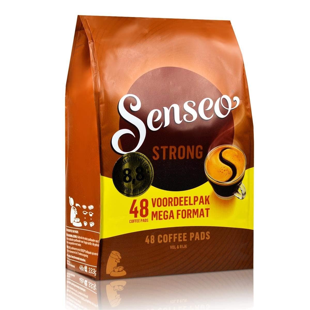 Senseo Mocca Coffee Pods – 48 Count – Medium Roast with Smooth Mocha Flavor – Single-Serve Coffee Pads Imported from the Netherlands – Compatible with Senseo Machines